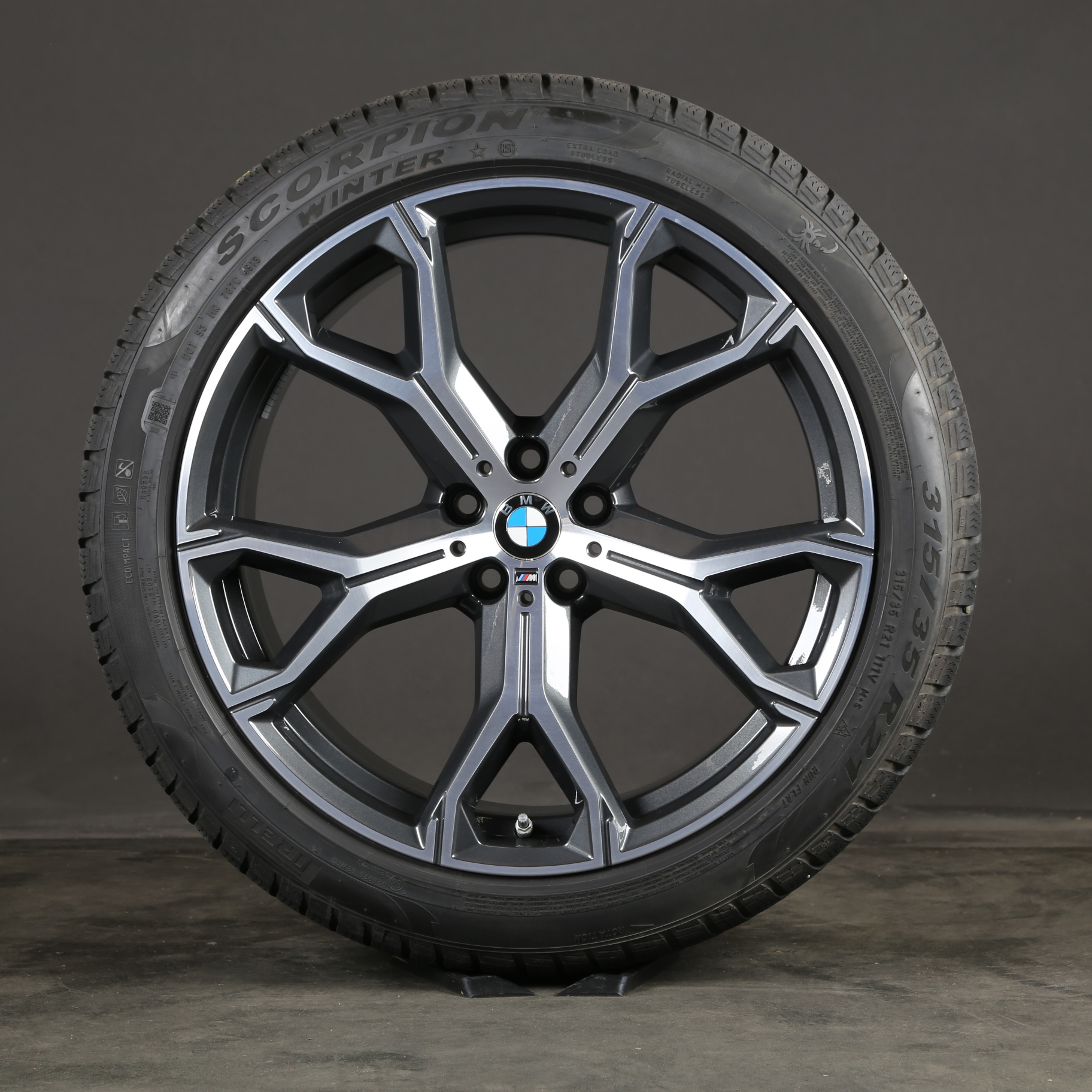 21 pouces roues d'hiver d'origine BMW X5 G05 X6 G06 M741 8071998 pneus d'hiver