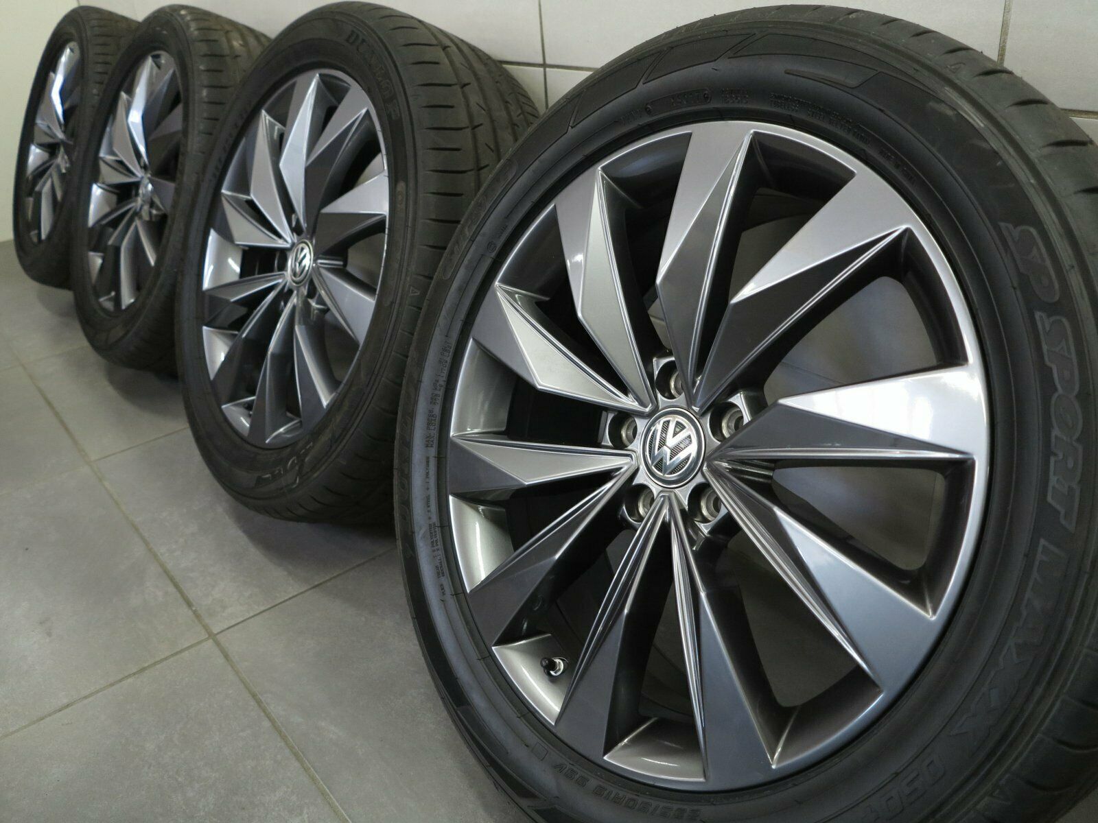 19 pouces roues d'été originales VW Tayron Tiguan II AD1 jantes en aluminium 55G601025C