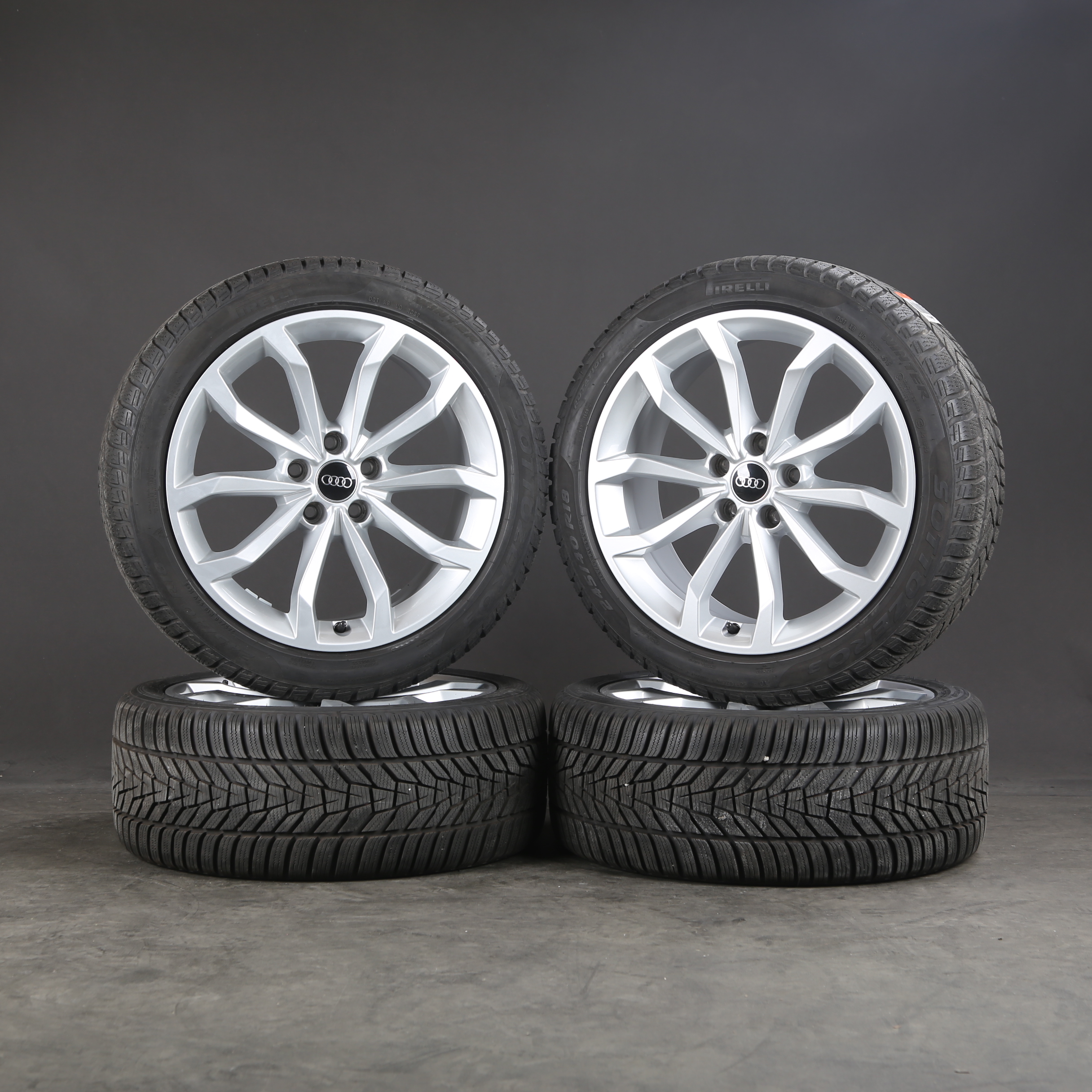18 pouces roues d'hiver d'origine Audi A4 S4 8W0601025H B9 S-Line pneus d'hiver