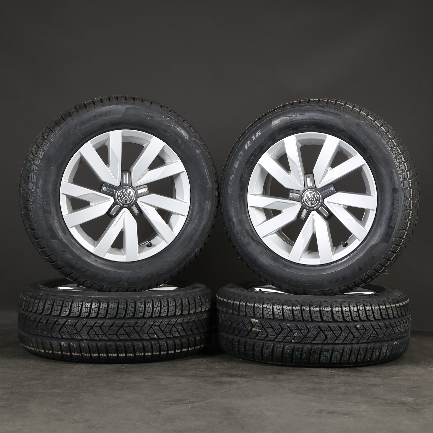 16 inch Aragon winter wheels original VW Passat B8 rims 3G0601025A winter tires