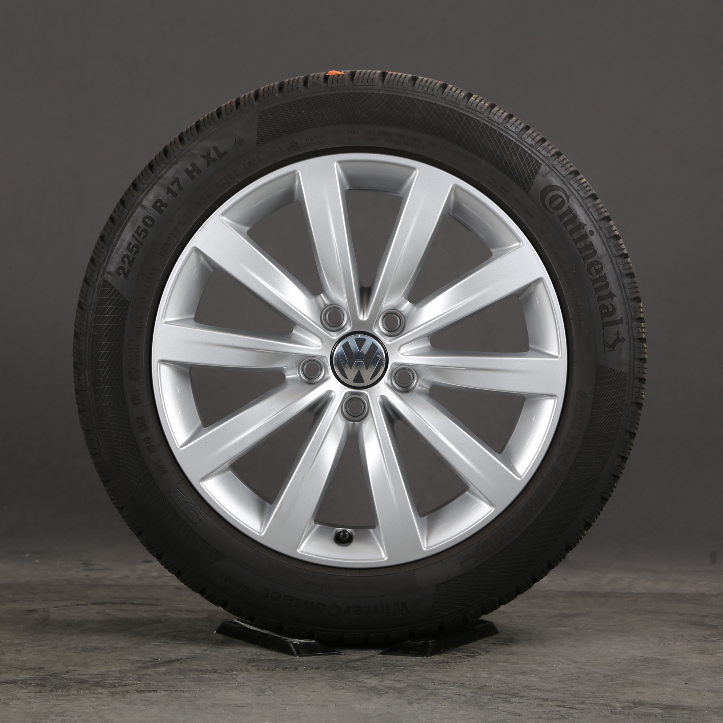 17 pouces roues d'hiver d'origine VW Sharan 7N Sydney 7N0601025C pneus d'hiver