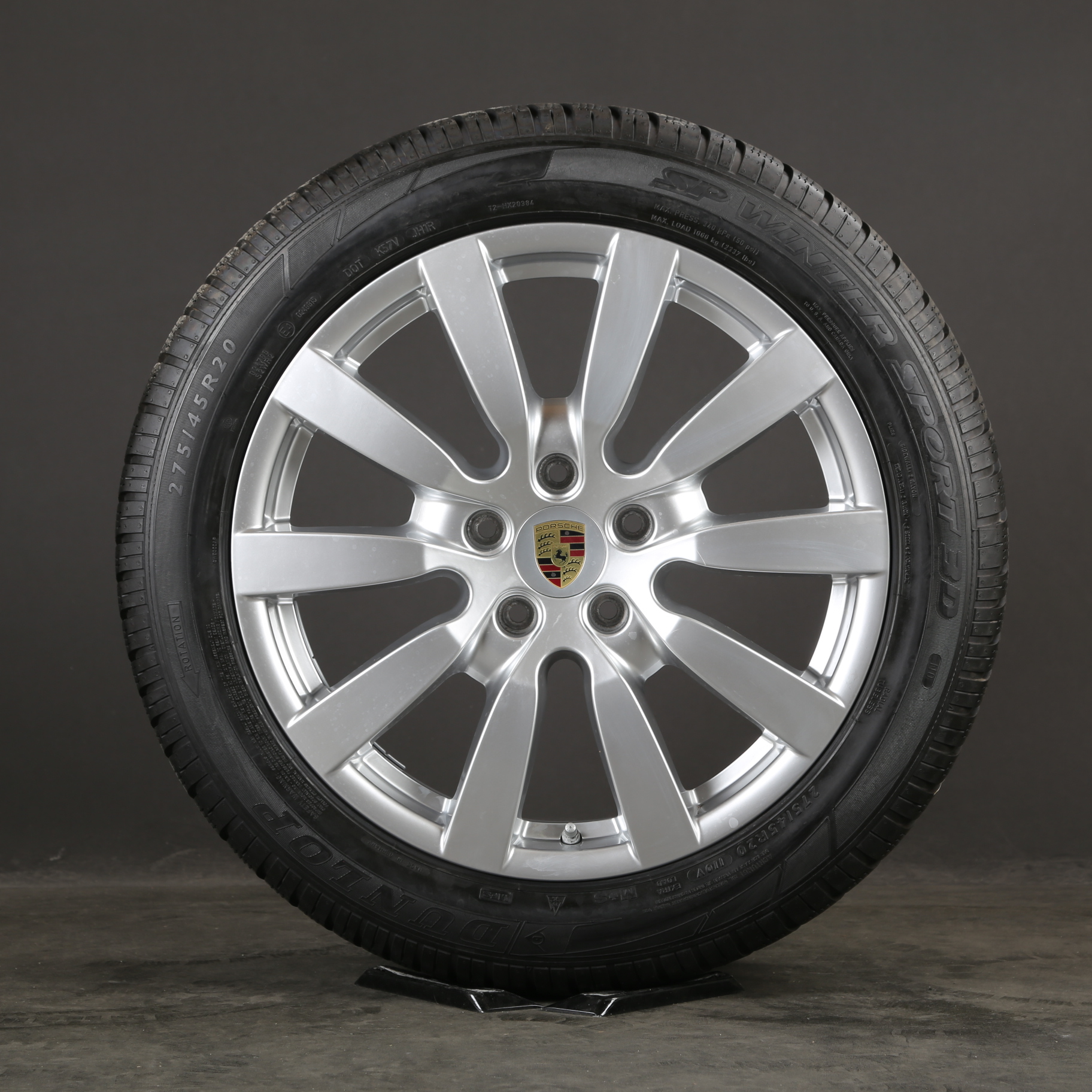 20 pouces roues d'hiver d'origine Porsche Cayenne 92A 7P5601025BM Sport Design