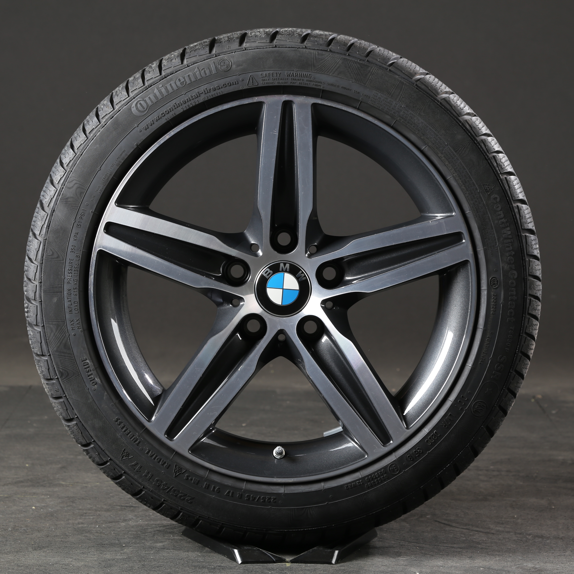 17 pouces roues d'hiver d'origine BMW Série 1 F20 F21 Série 2 F22 F23 379 6850151