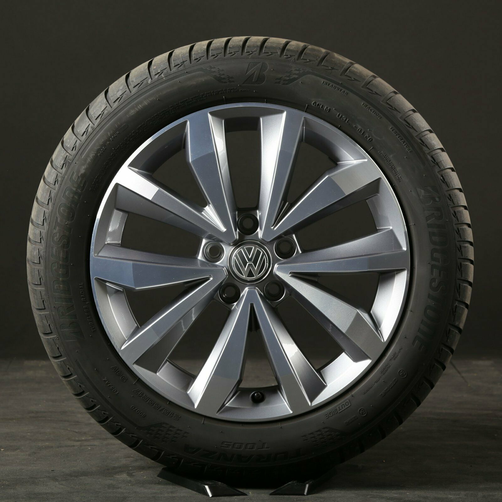 17 pouces roues d'été d'origine VW T-Roc Mayfield 2GA601025P jantes en aluminium