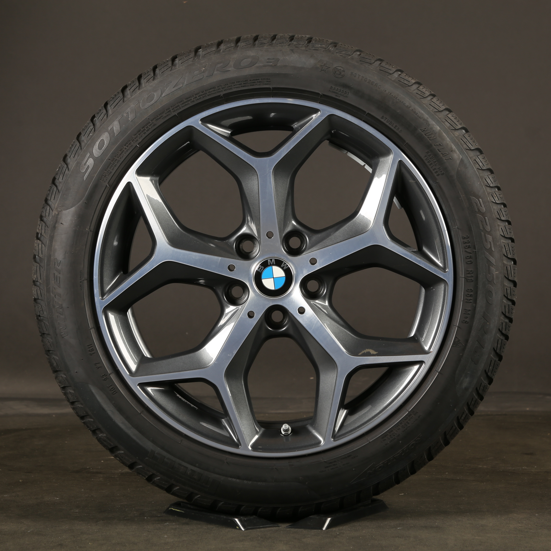 18 pouces roues d'hiver d'origine BMW X1 F48 X2 F39 Styling 569 pneus d'hiver 6856070