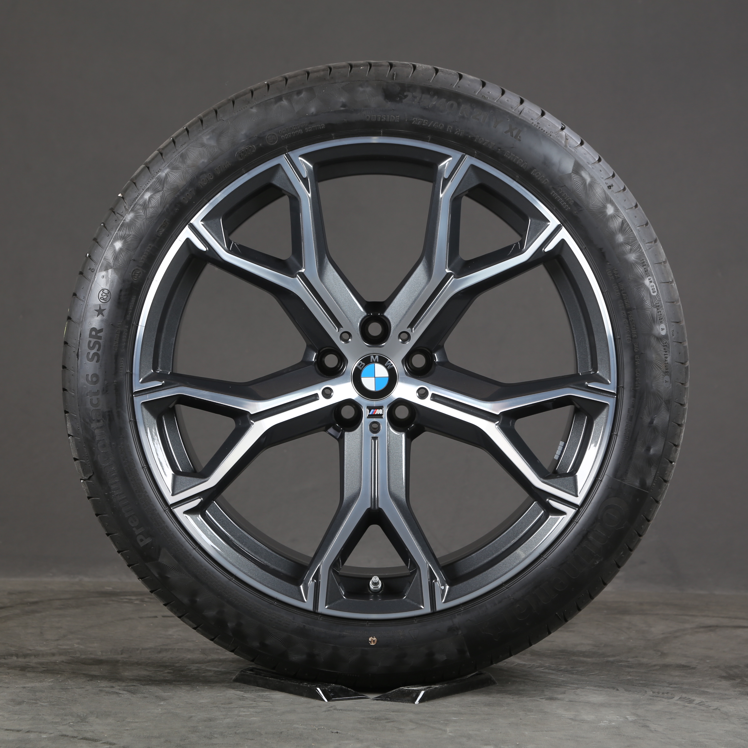 21 pouces roues d'été d'origine BMW X5 X6 G05 G06 8071998 M741 741M pneus d'été