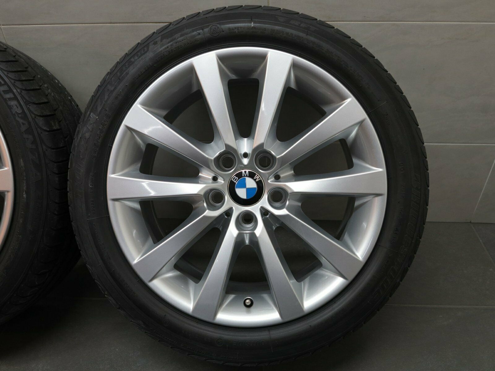 18 pouces roues d'été originales BMW Série 5 F10 F11 Série 6 F12 F13 F06 à rayons en V 328 (B65)