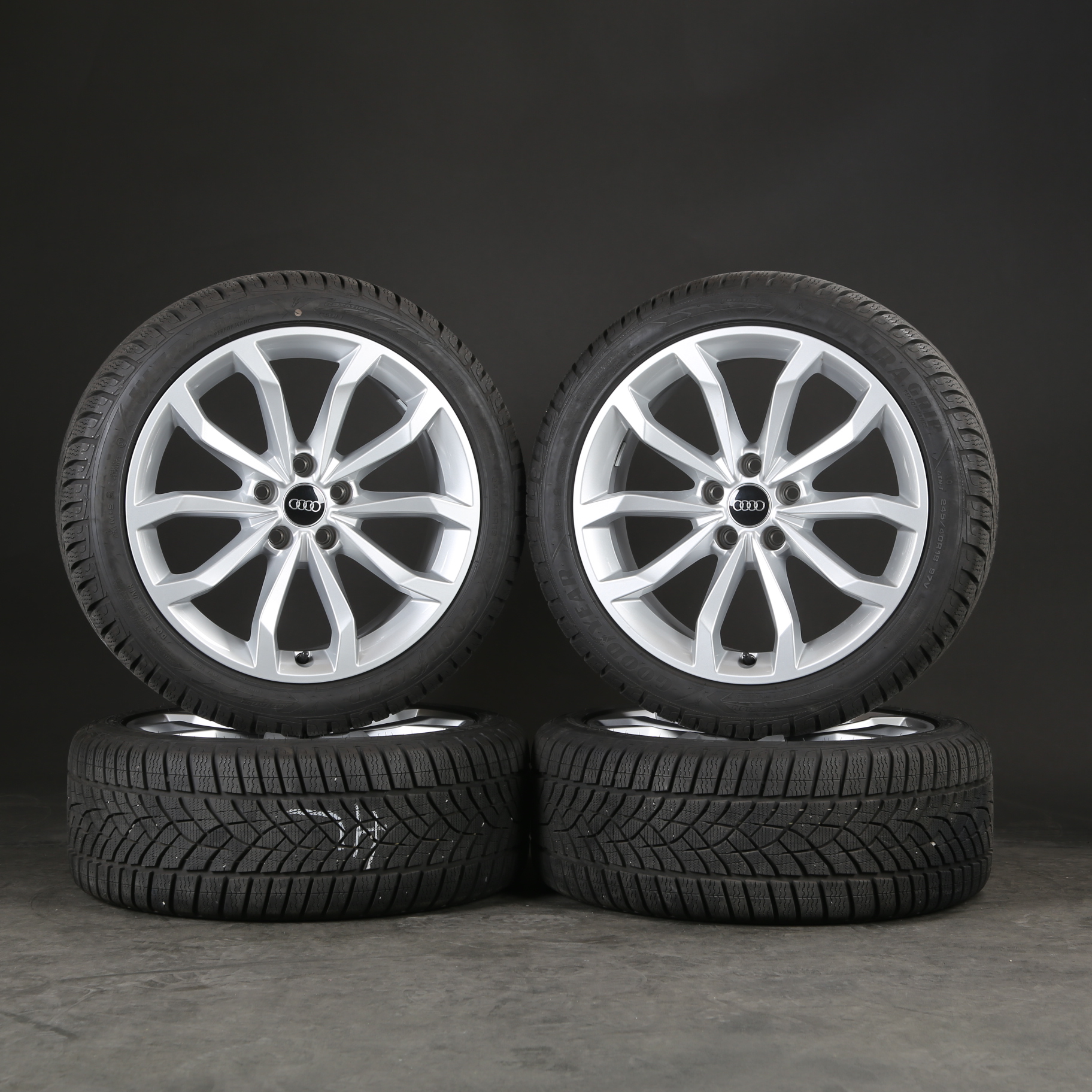 18 pouces roues d'hiver d'origine Audi A4 S4 8W 8W0601025H B9 S-Line pneus d'hiver