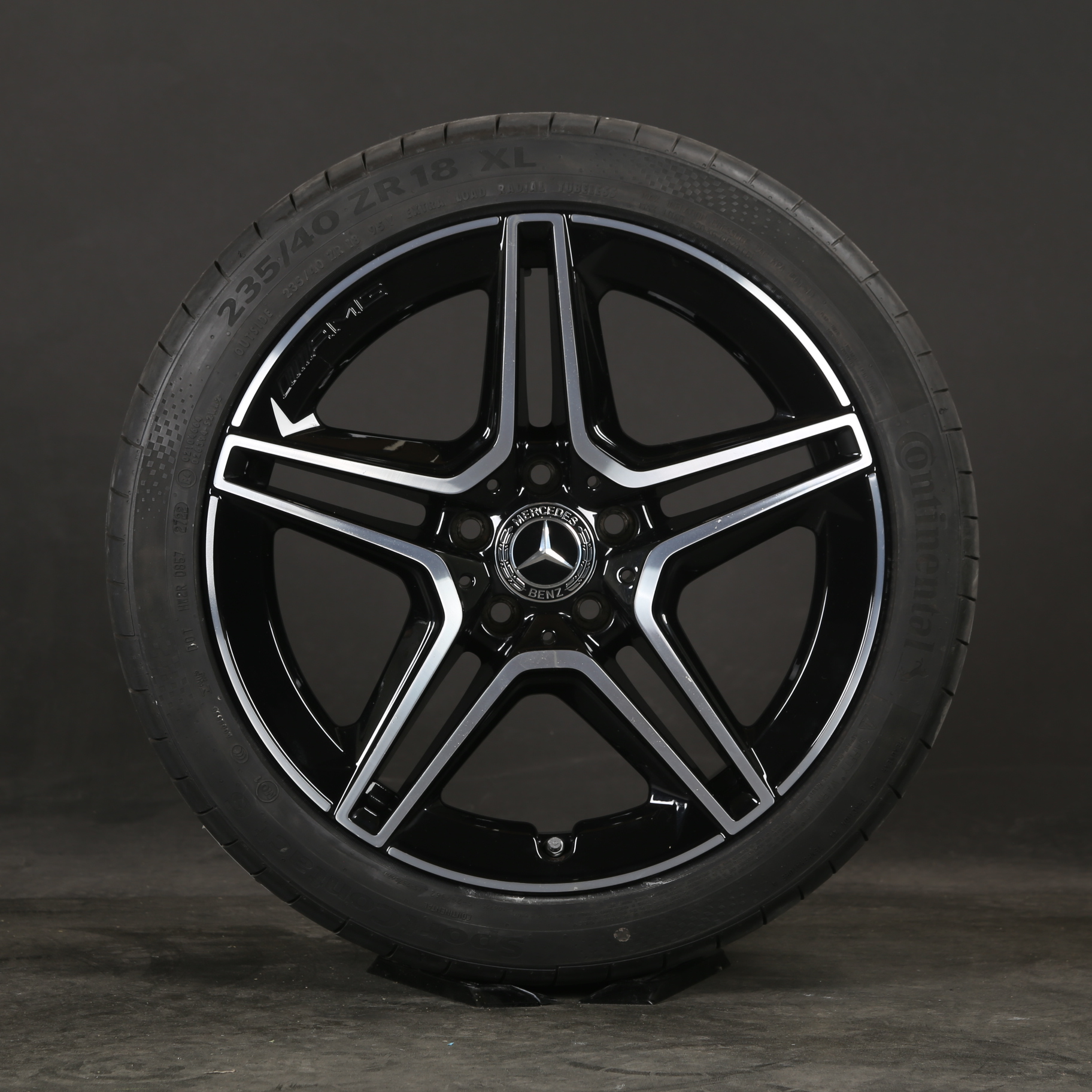 Mercedes roues d'été 18 pouces original AMG A35 Classe A A1774014000 pneus d'été