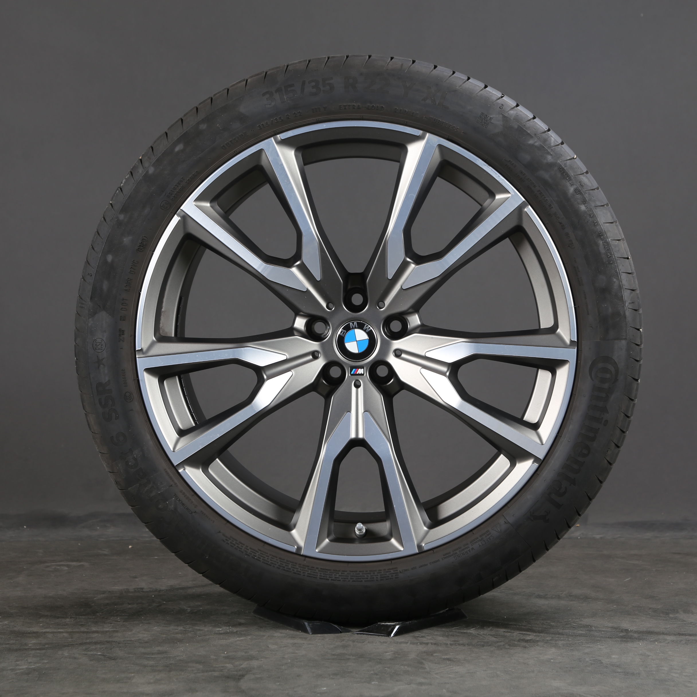 22 pouces roues d'été d'origine BMW X7 G07 M755 8093913 8093914 755M pneus d'été