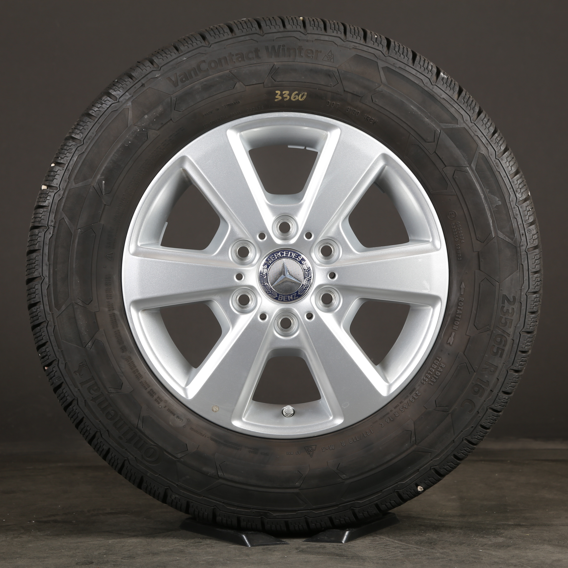 16 pouces roues d'hiver d'origine Mercedes Sprinter 907 910 A9074012700 pneus d'hiver
