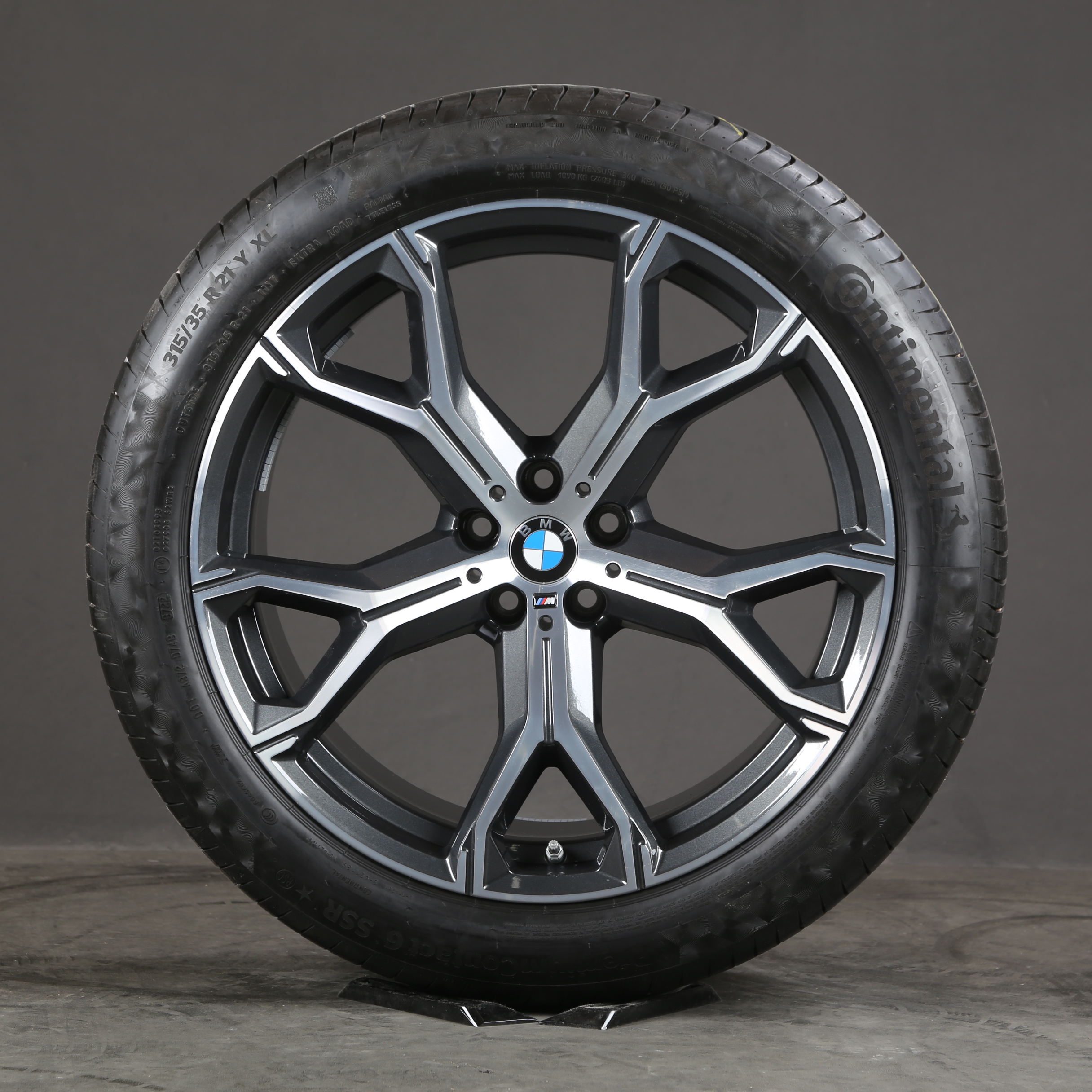 21 pouces roues d'été d'origine BMW X5 X6 G05 G06 8071998 M741 741M pneus d'été