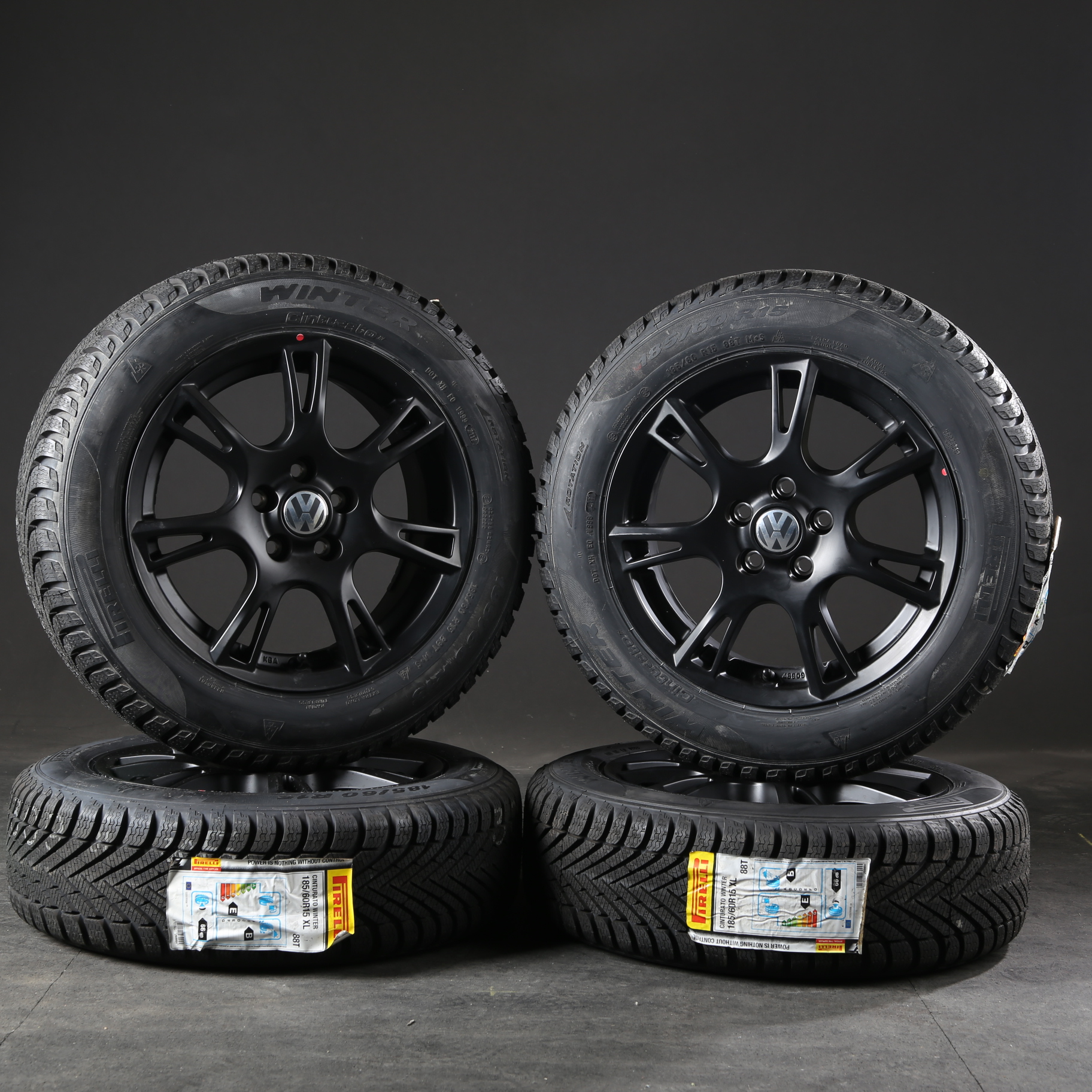 15 inch winter wheels VW Polo 6R KBA48909 winter tires