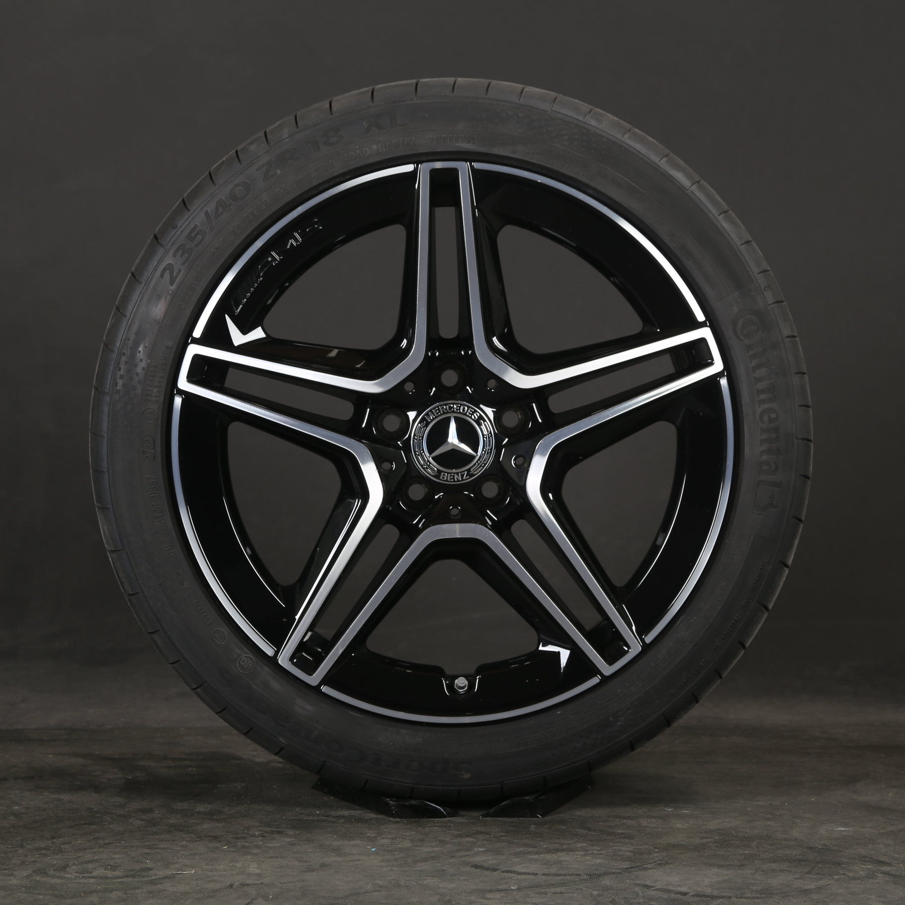 Mercedes roues d'été 18 pouces original AMG A35 Classe A A1774014000 pneus d'été