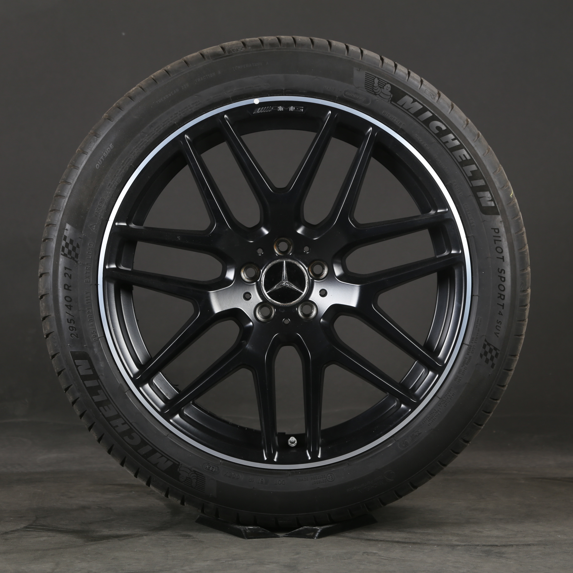 21 pouces roues d'été d'origine Mercedes GLS 63 AMG X166 A1664012800 pneus d'été