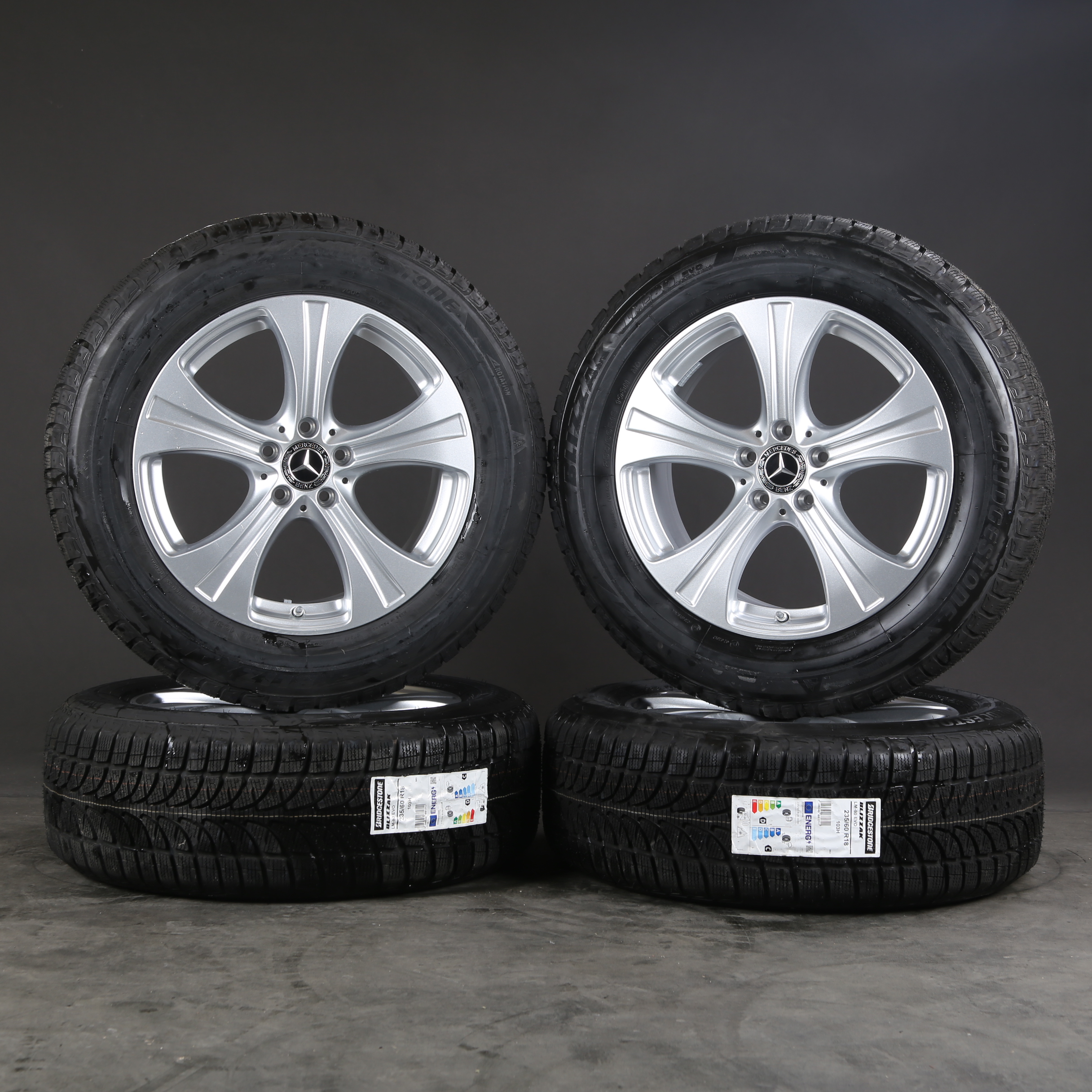 Llantas de invierno de 18 pulgadas originales Mercedes GLC X253 C253 A2534010800 Neumáticos de invierno