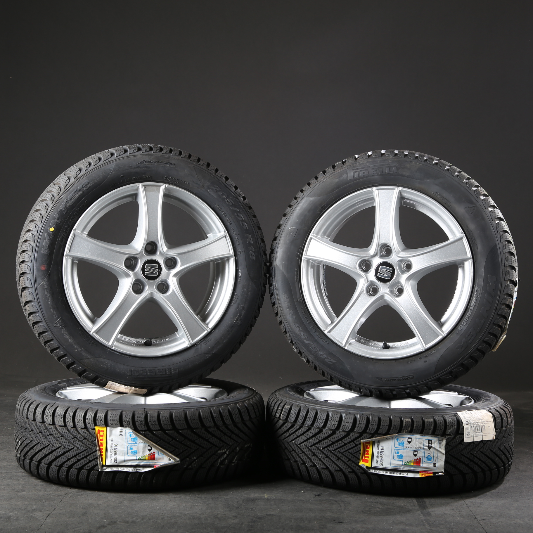 16 inch winter wheels Borbet Seat Altea Toledo 5P Leon 5F 1P KBA50684 winter tires