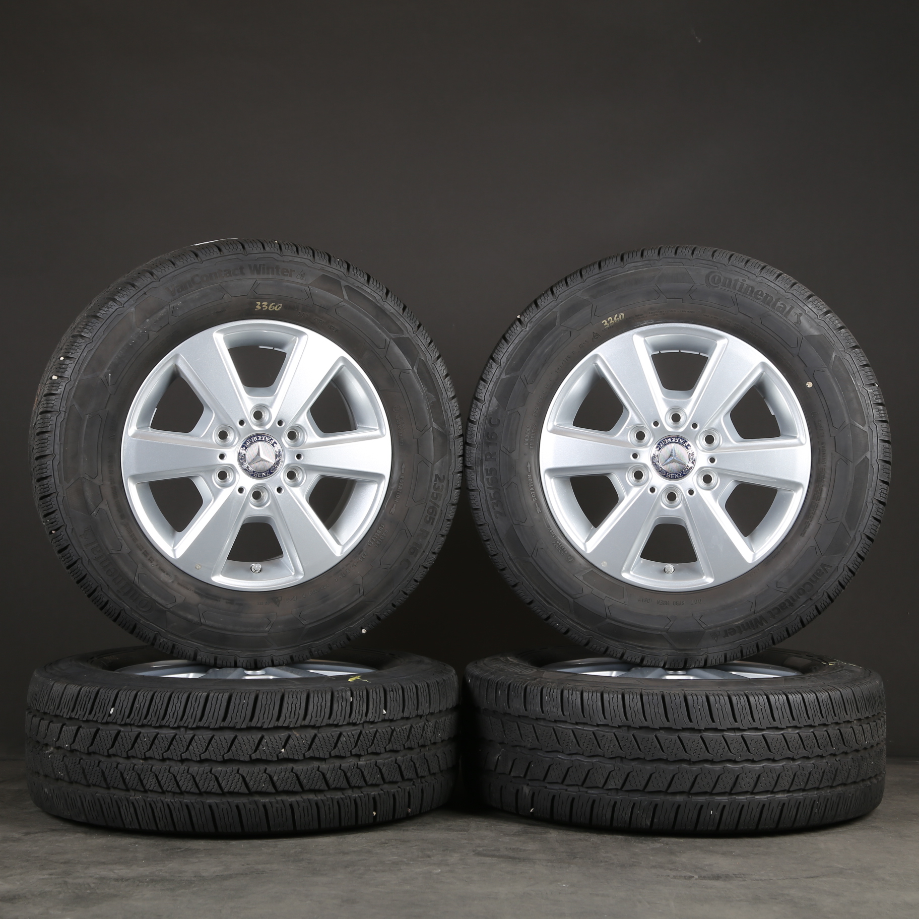 16 inch winter wheels original Mercedes Sprinter 907 910 A9074012700 winter tires