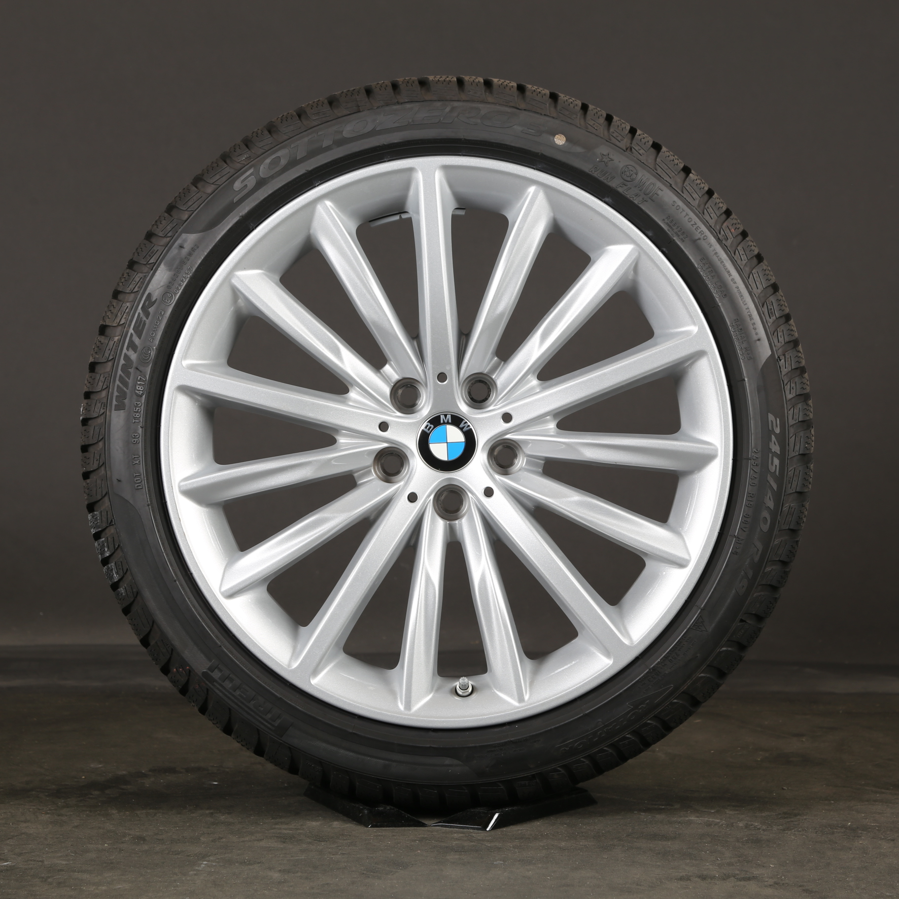 19 pouces roues d'hiver d'origine BMW Série 5 G30 G31 6863419 Jantes 633 Jantes en aluminium
