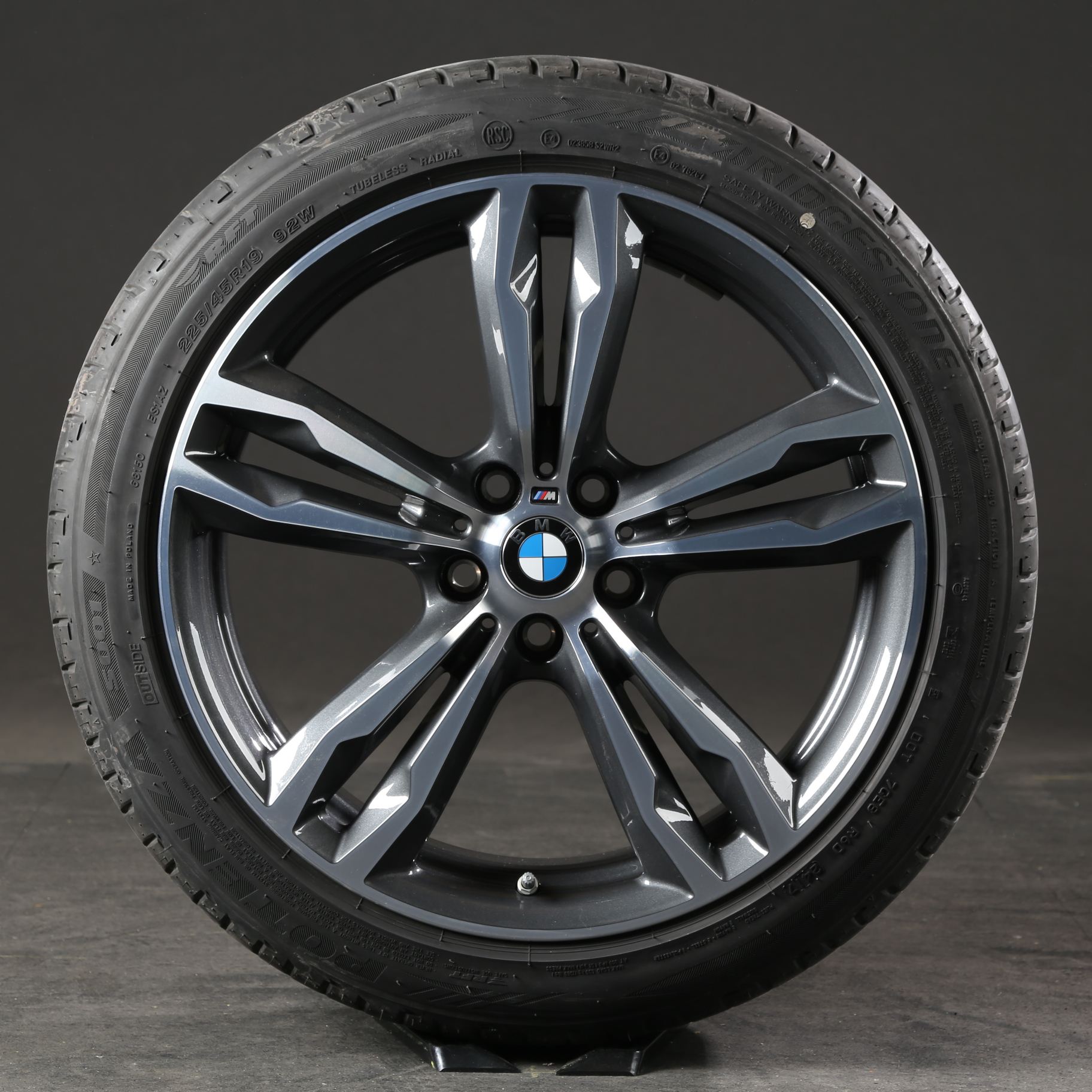 19 pouces roues d'été d'origine BMW X1 F48 X2 F39 M572 572 7849120 pneus d'été