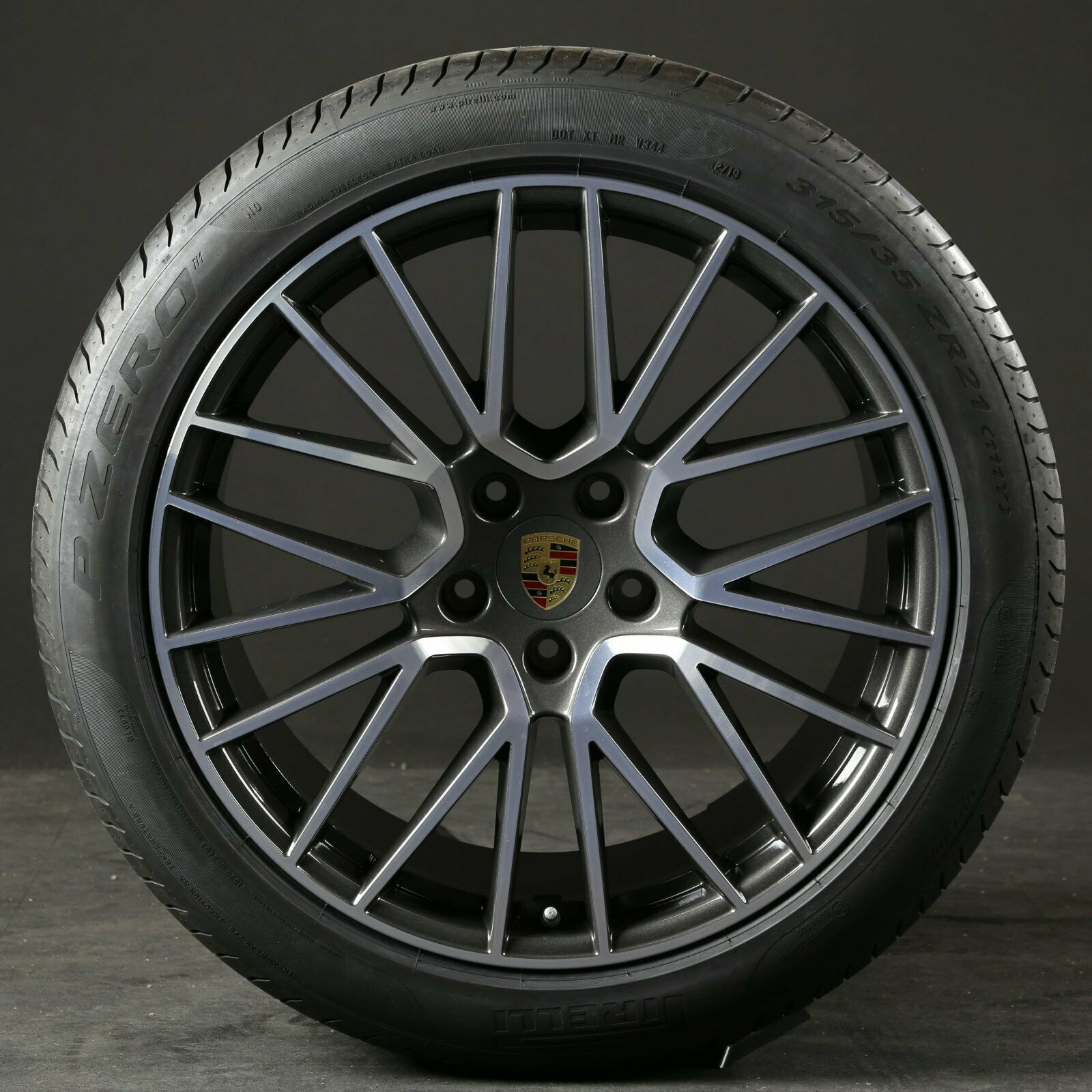 21 tommer Porsche Cayenne E3 sommerhjul RS Spyder fælge 9Y0601025BF 9Y0601025BG