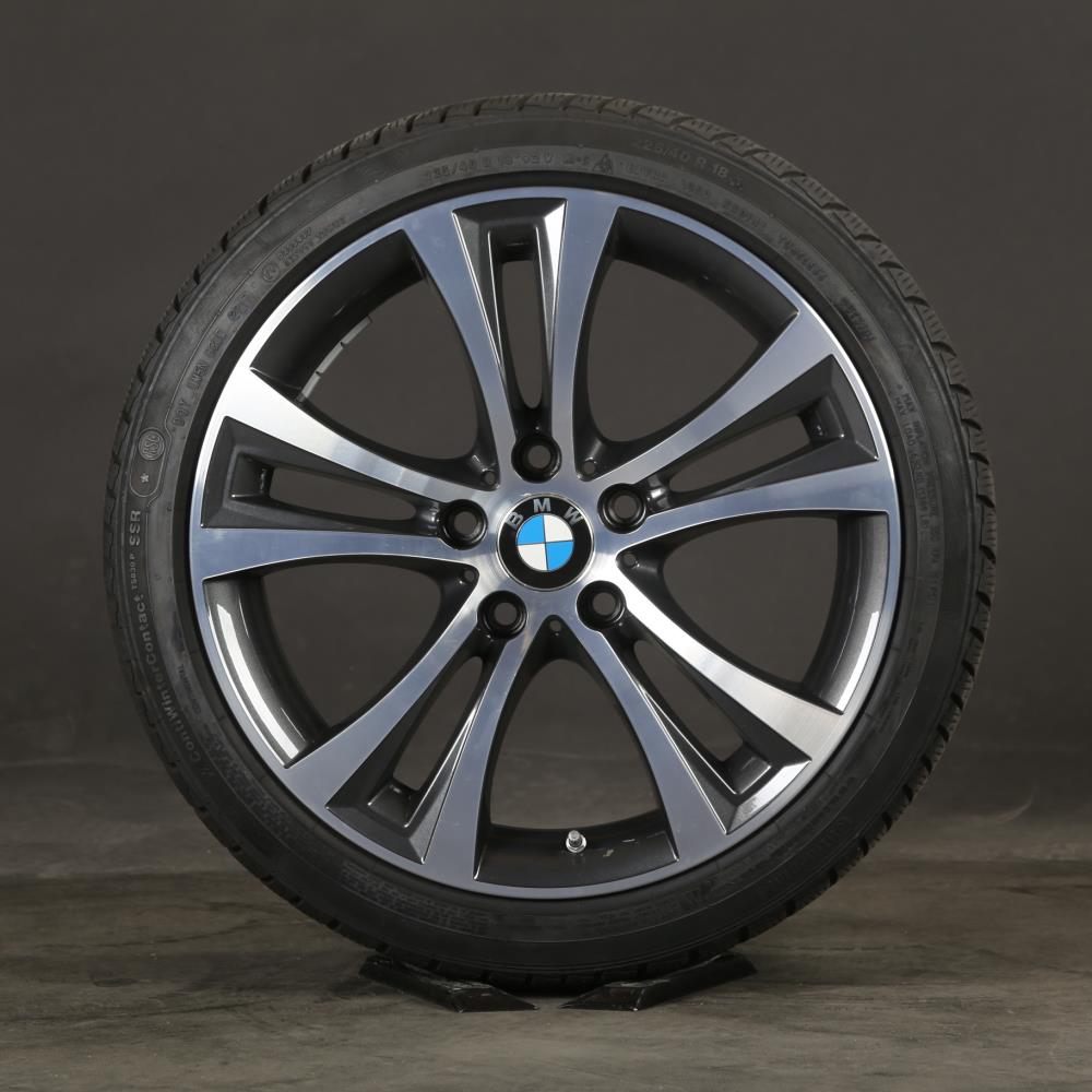 18 pouces roues d'hiver d'origine BMW Série 1 F20 F21 Série 2 F22 6796210 pneus d'hiver 384