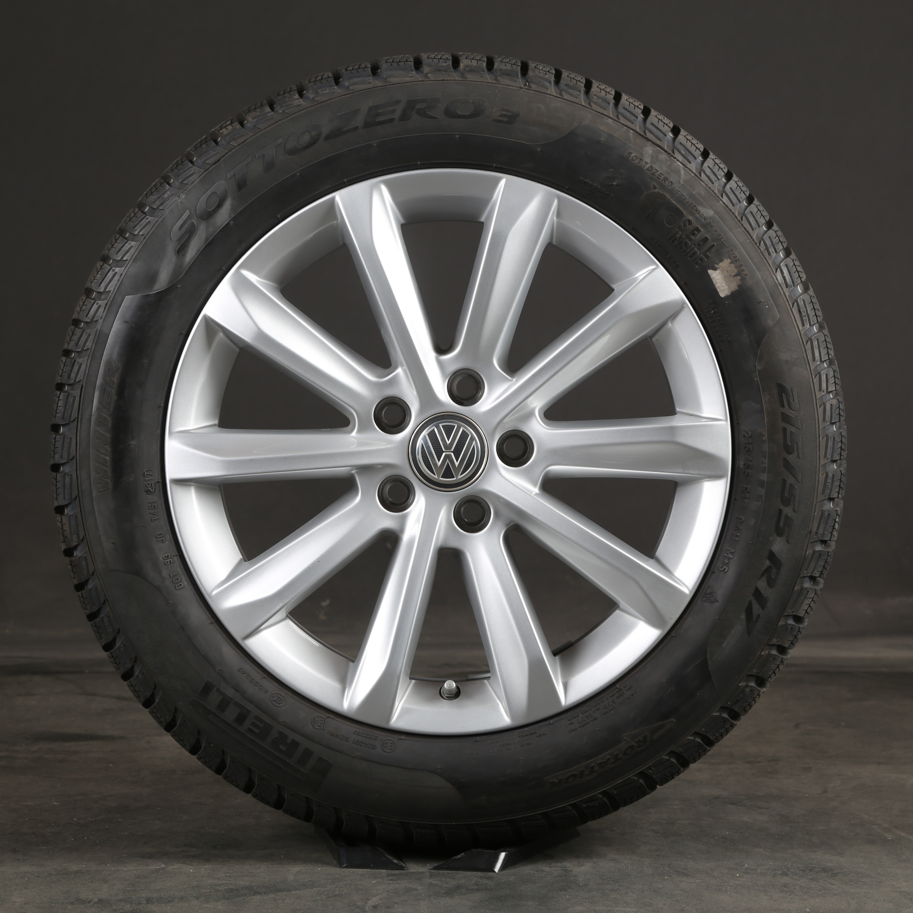 17 pouces roues d'hiver d'origine VW Passat B8 Helsinki 3G0601025C pneus d'hiver