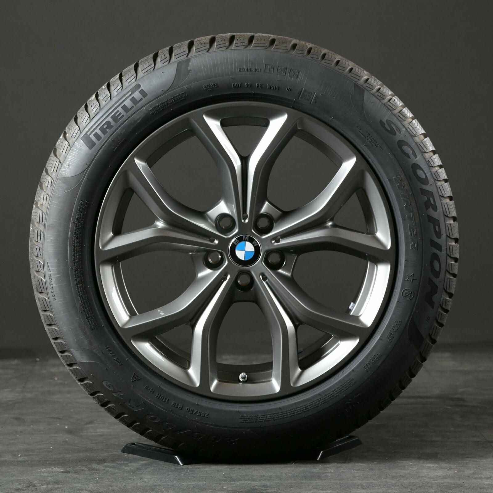 Wintervelgen 19 inch BMW X5 G05 X6 G06 origineel 735 aluminium velgen 6883752 IJzergrijs