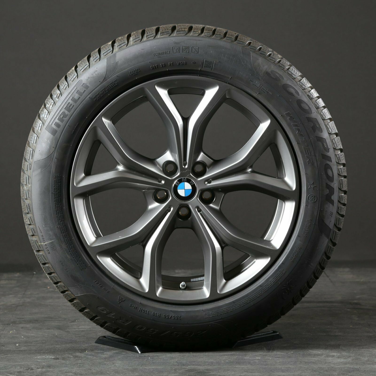 Vinterhjul 19 tommer BMW X5 G05 X6 G06 originale 735 alufælge 6883752 Ferricgrey