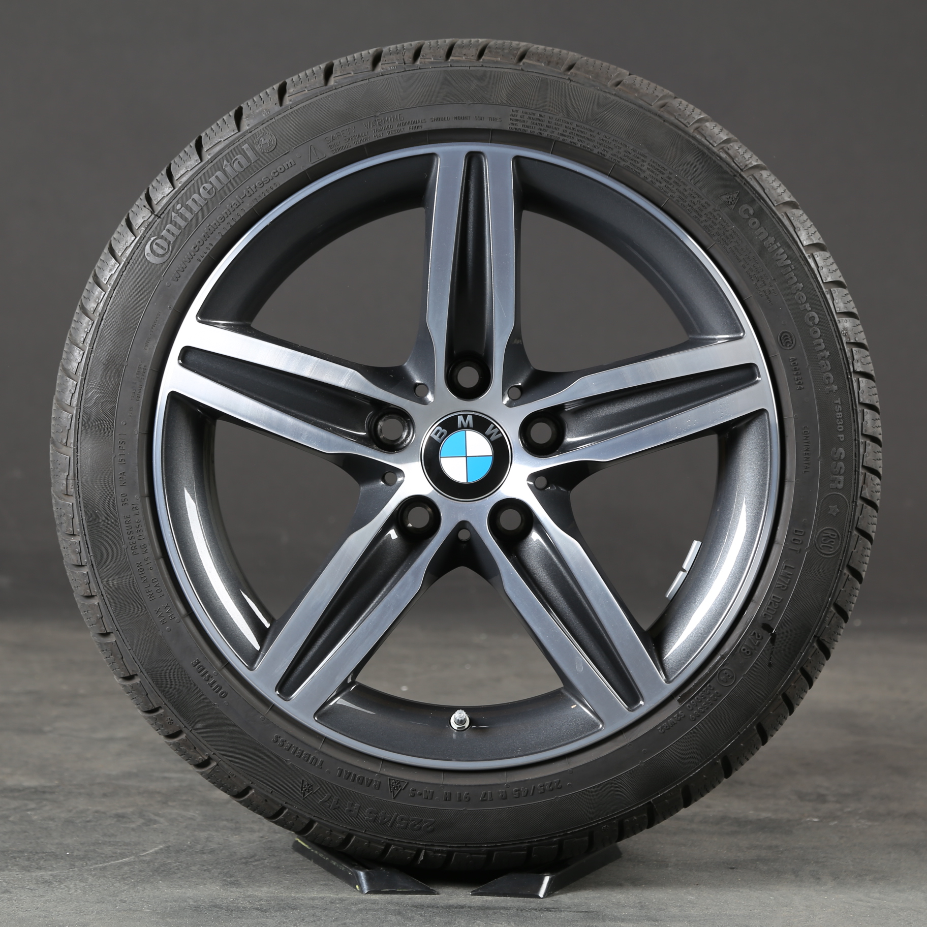 17 pouces roues d'hiver originales BMW Série 1 F20 F21 Série 2 F22 F23 379 6850151