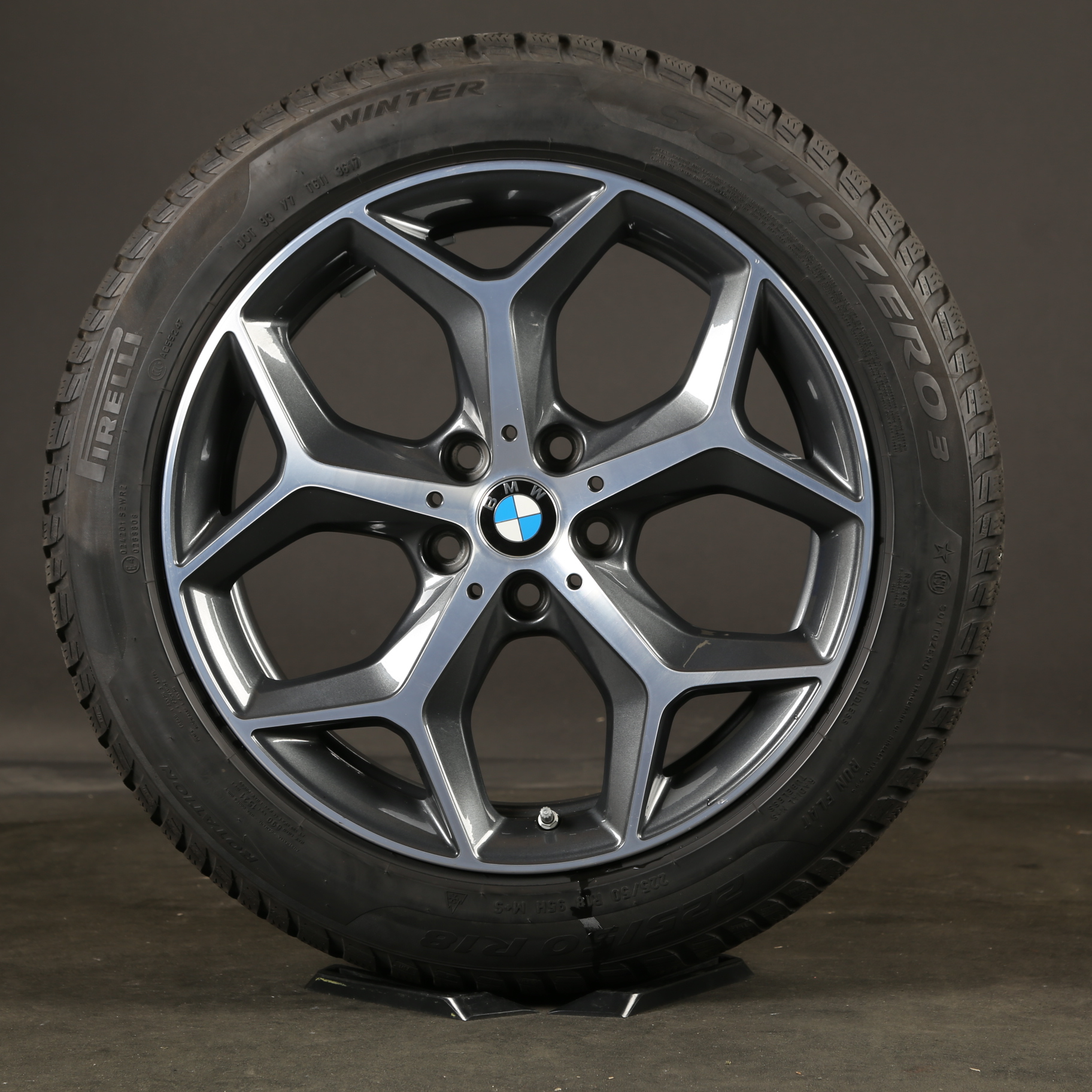 18 pouces roues d'hiver d'origine BMW X1 F48 X2 F39 Styling 569 pneus d'hiver 6856070