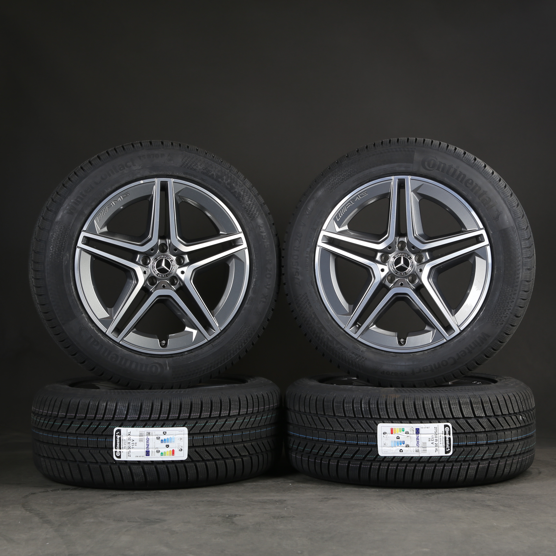 20 pouces roues d'hiver d'origine Mercedes Benz GLE GLE53 63 AMG V167 C167 A1674013200