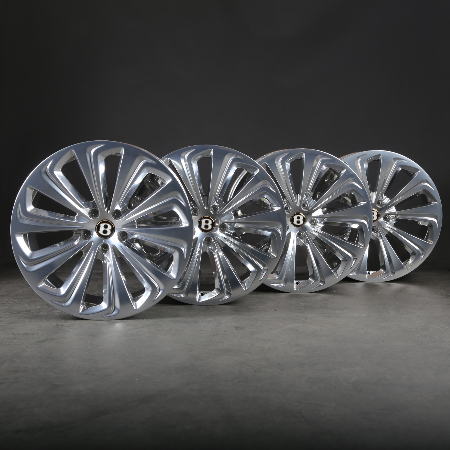 22 inch original Bentley Bentayga 4V rims 36A601025T alloy wheels