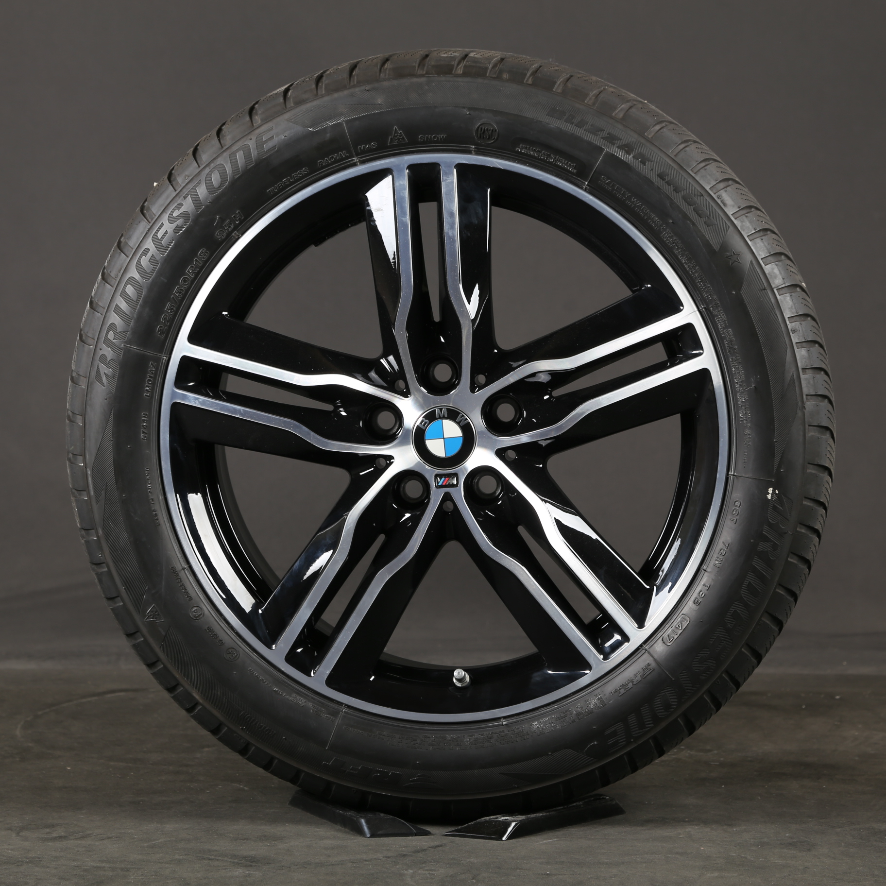 18 pouces roues d'hiver d'origine BMW X1 F48 X2 F39 M570 7850456 570 pneus d'hiver