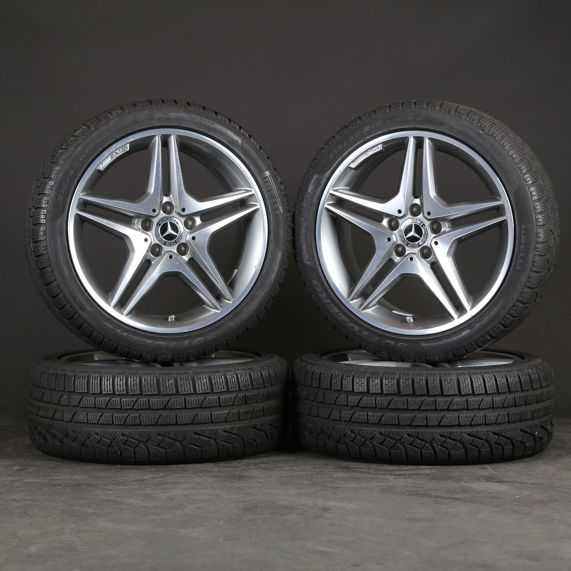 18 pouces roues d'hiver d'origine Mercedes A45 W176 AMG CLA45 C117 X117 A1764010100