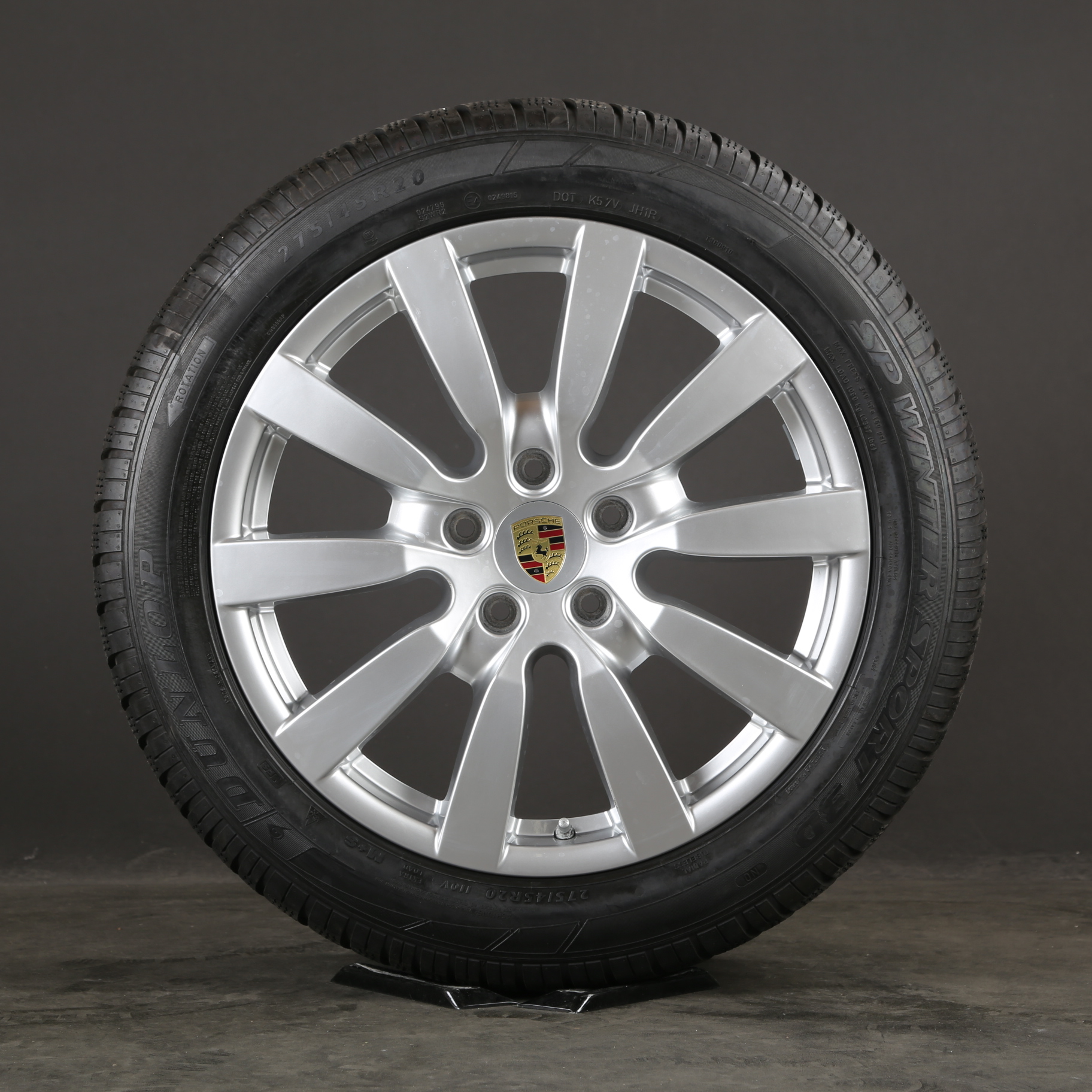 20 pouces roues d'hiver d'origine Porsche Cayenne 92A 7P5601025BM Sport Design