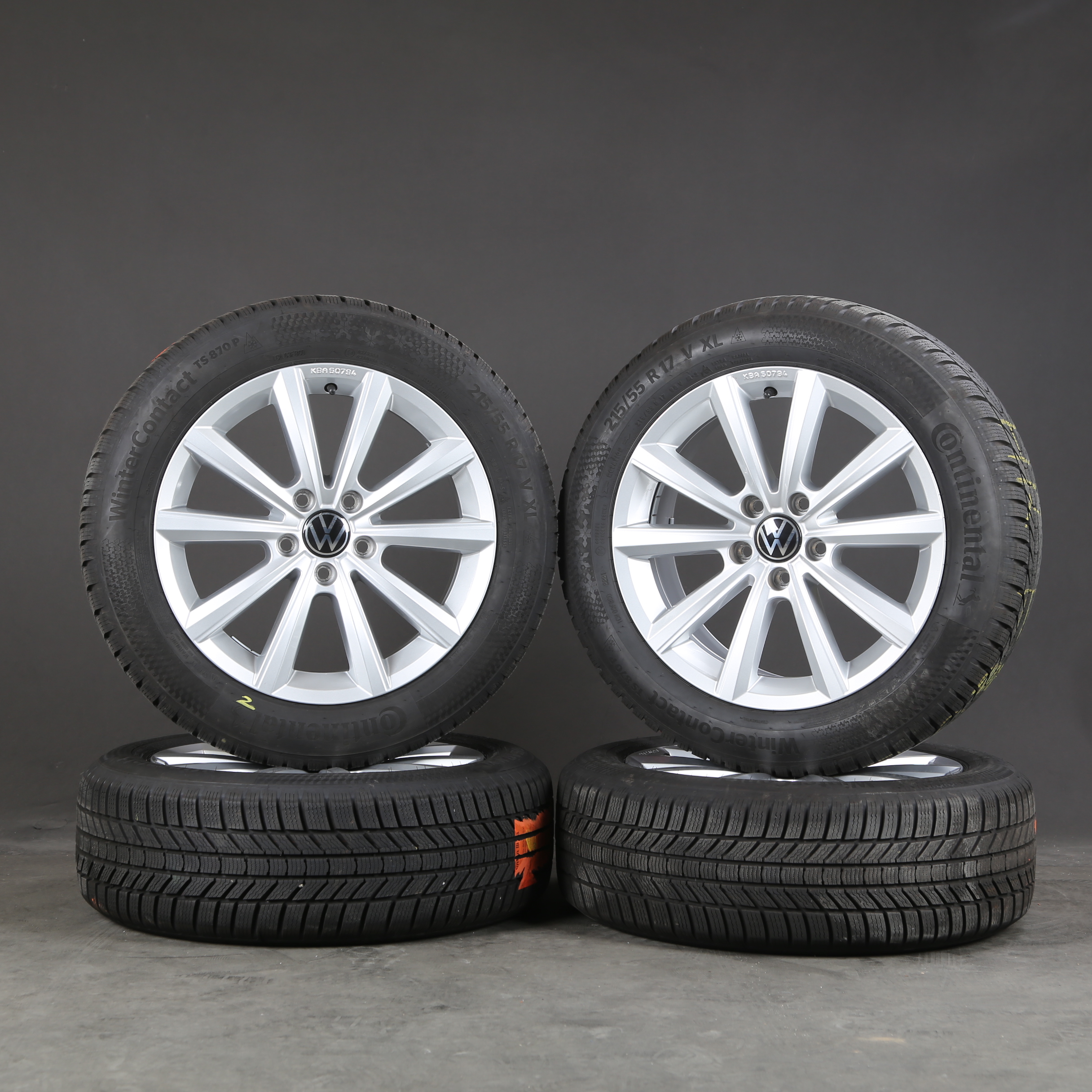 17 pouces roues d'hiver d'origine VW T-Roc A11 Merano 2GA601025M pneus d'hiver