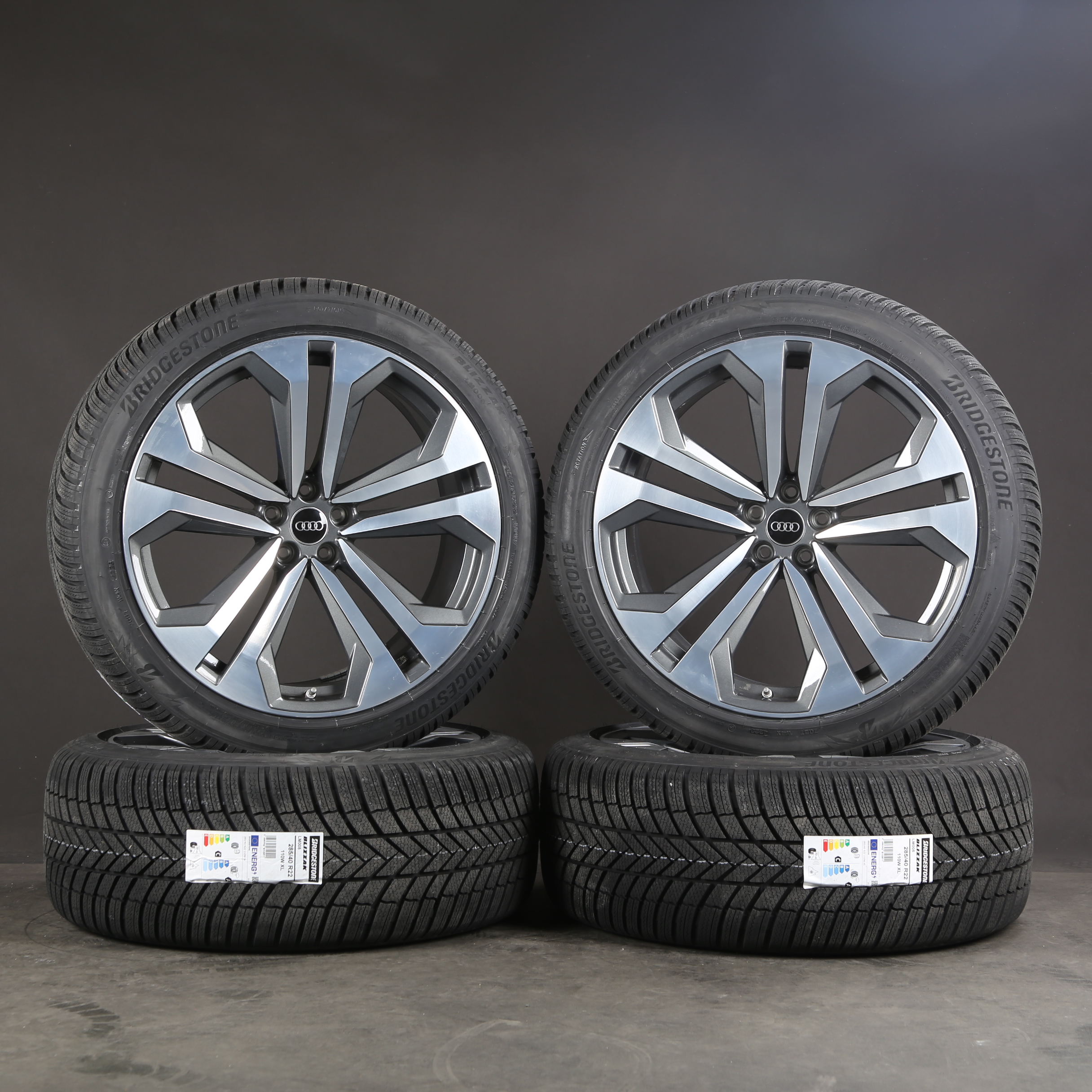 22 pouces roues d'hiver Audi Q8 SQ8 RSQ8 4M8601025K 4MN jantes pneus d'hiver