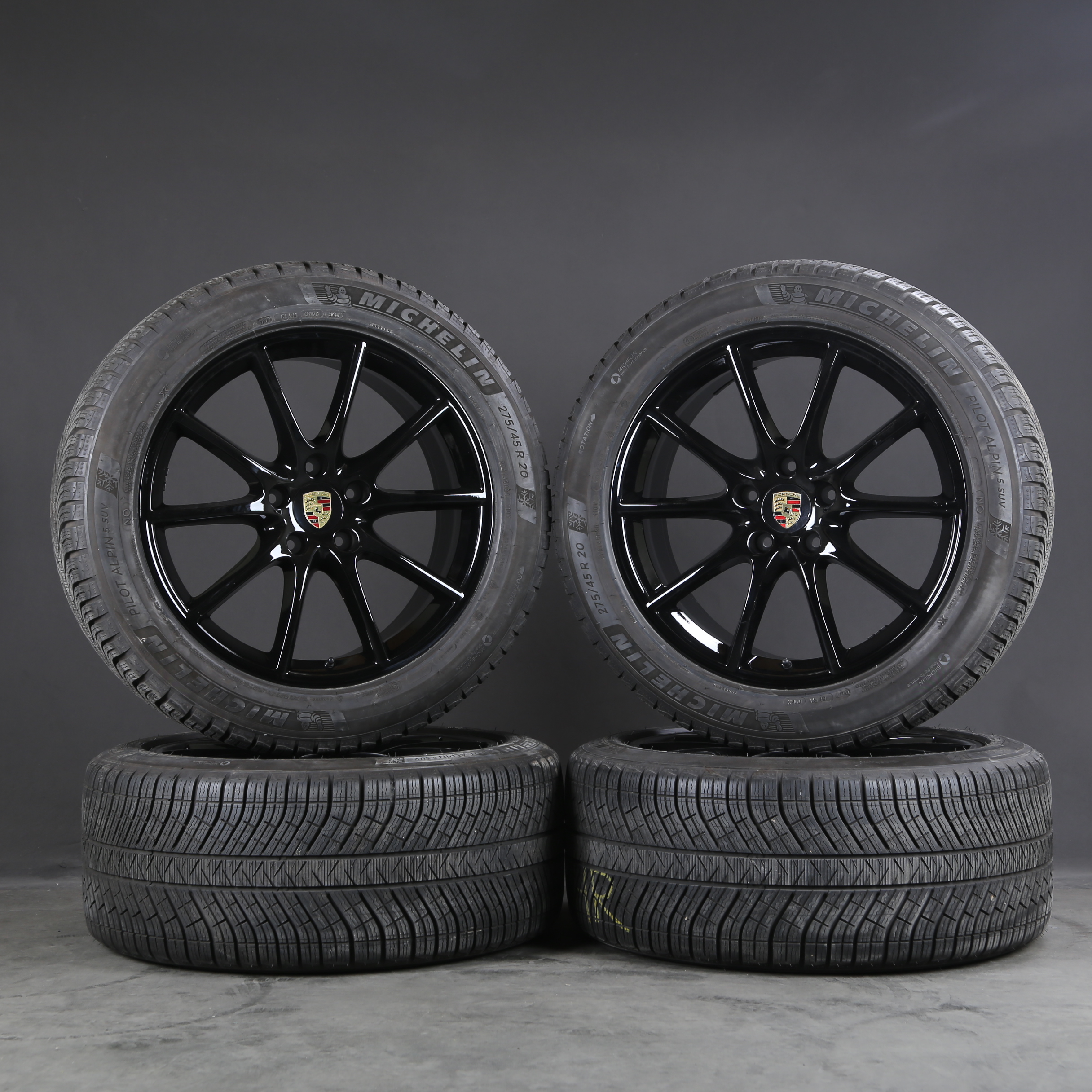 20 inch winter wheels original Porsche Cayenne 9Y E3 9Y0601025F 9Y0601025G rims