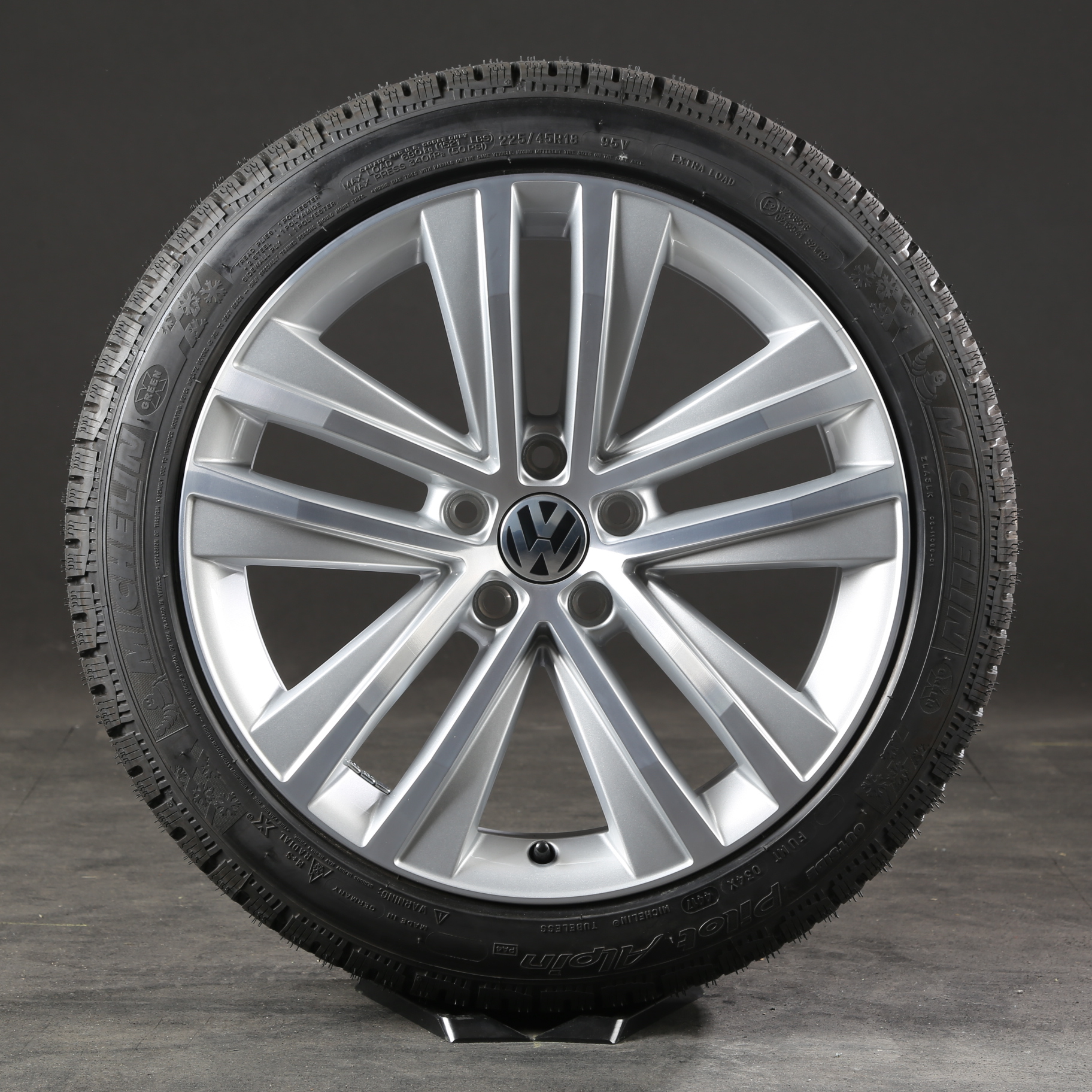 18 pouces roues d'hiver d'origine VW Sharan 7N Toulon jantes 7N0601025F pneus d'hiver