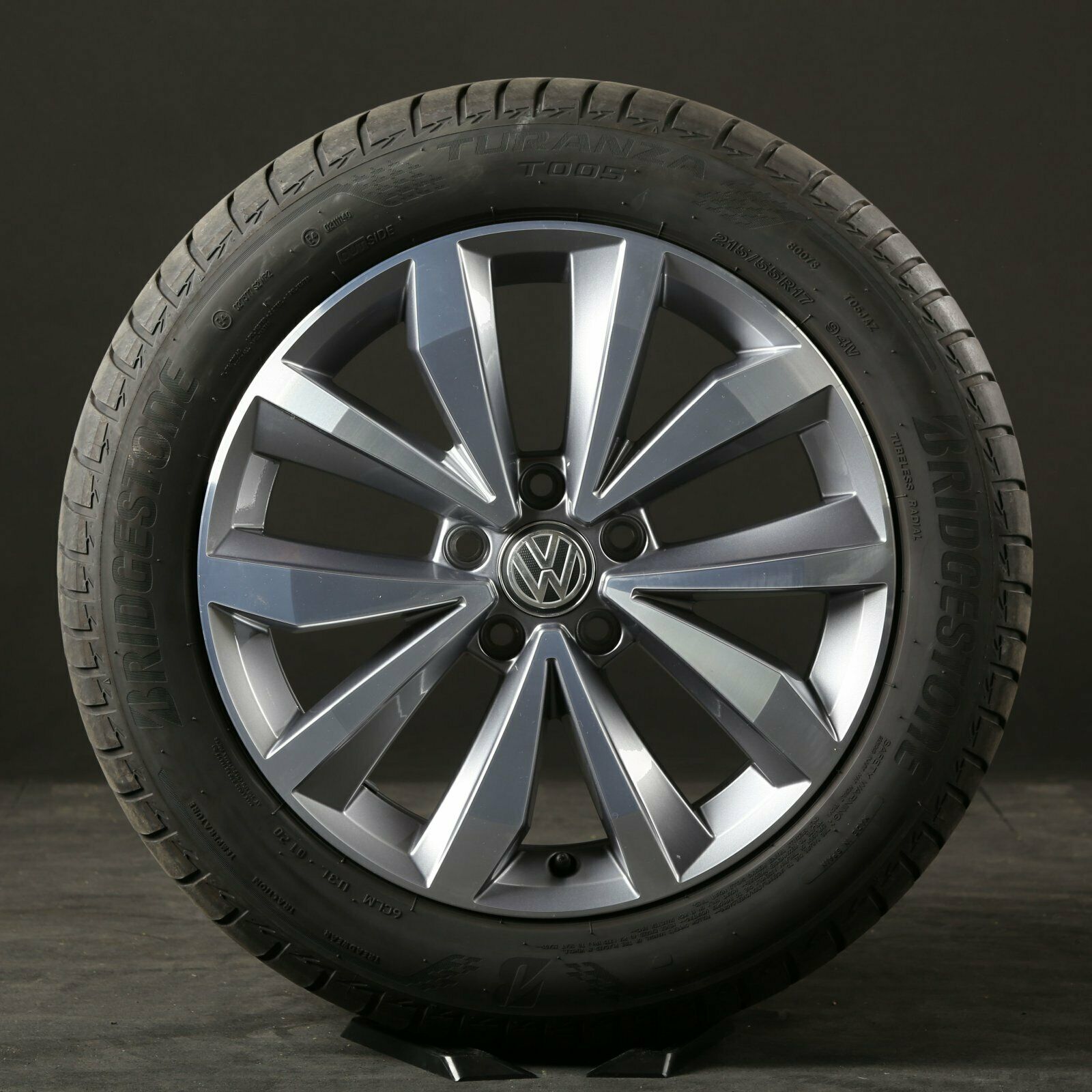 17 pouces roues d'été d'origine VW T-Roc Mayfield 2GA601025P jantes en aluminium