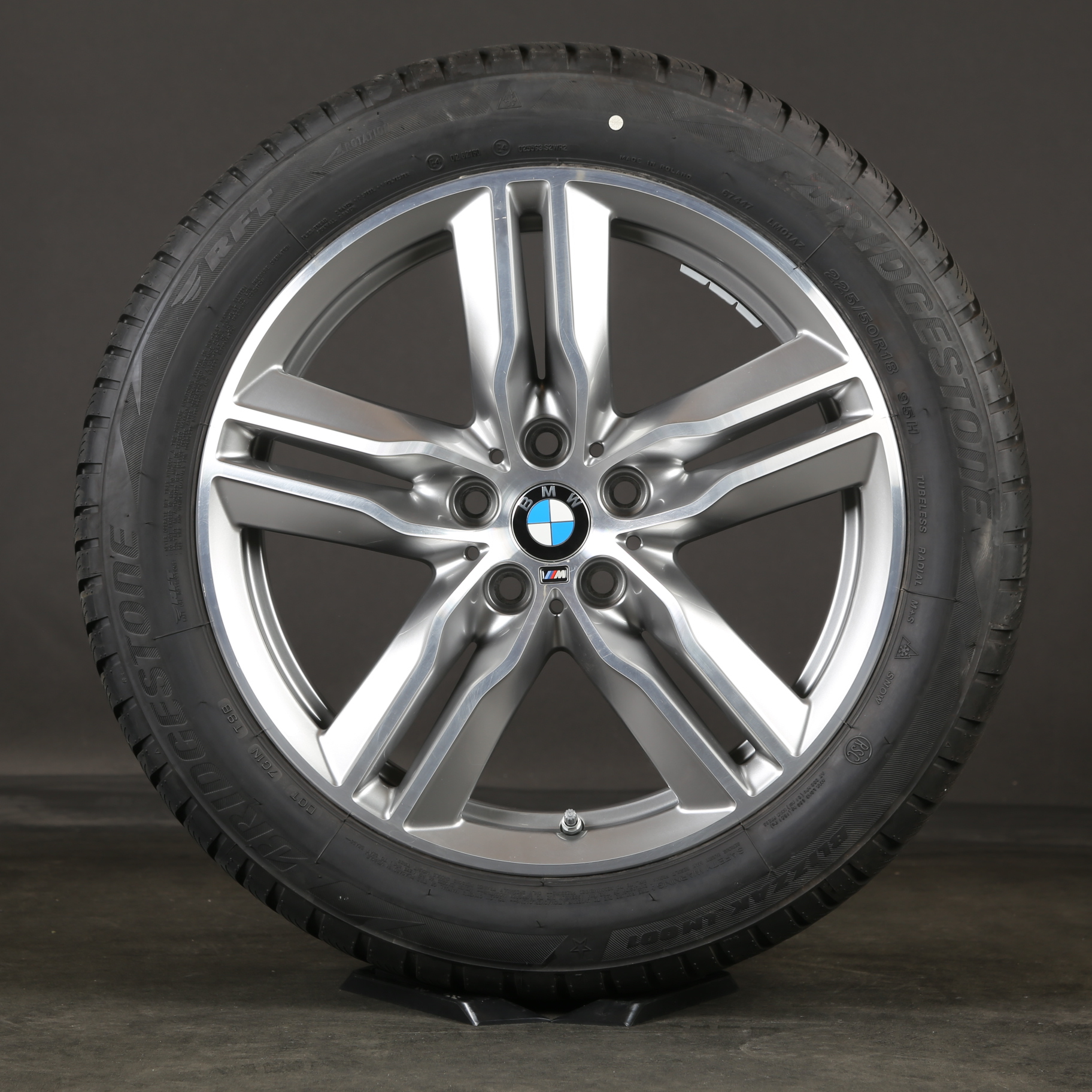 18 pouces roues d'hiver d'origine BMW X1 F48 X2 F39 M570 pneus d'hiver 7850456 570