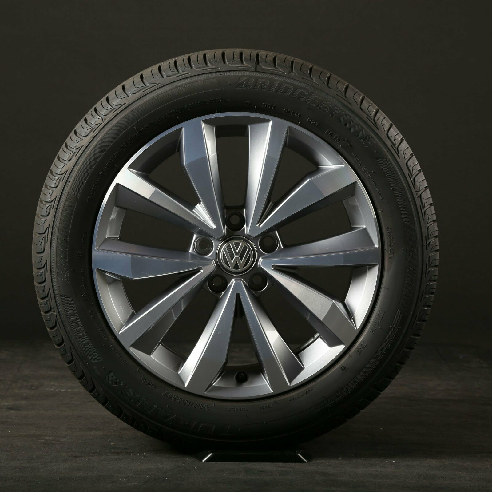 17 pouces roues d'été d'origine VW T-Roc Mayfield 2GA601025B jantes en aluminium