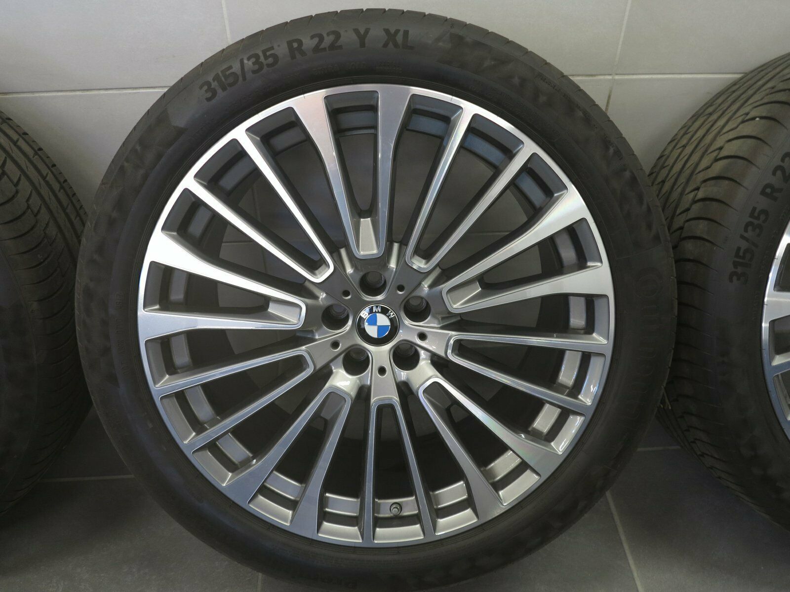 22 tommer sommerhjul original BMW X7 G07 aluminiumsfælge 6885144 6885463 Styling 757