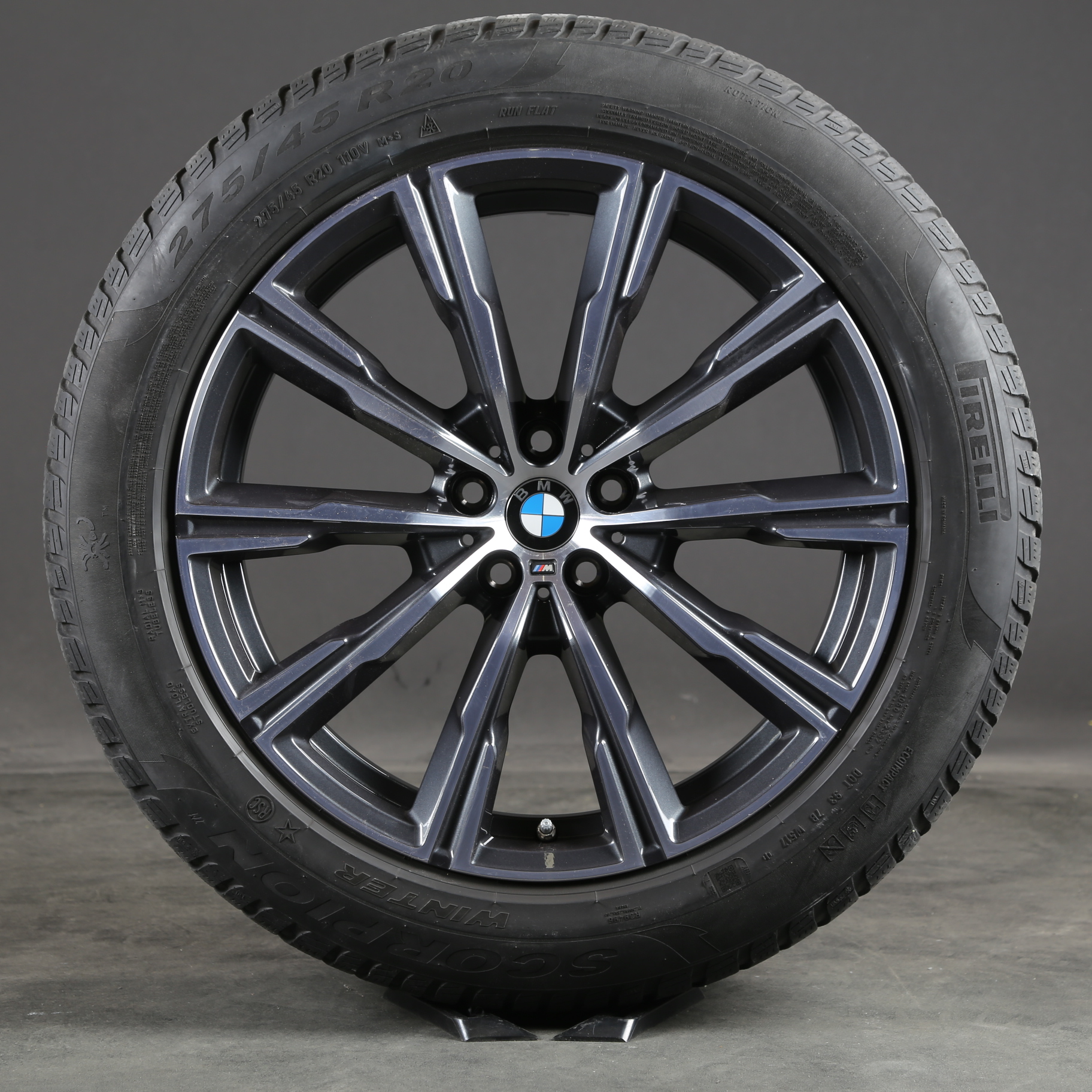 20 pouces roues d'hiver d'origine BMW X5 X6 G05 G06 M740 8071996 740 Jantes