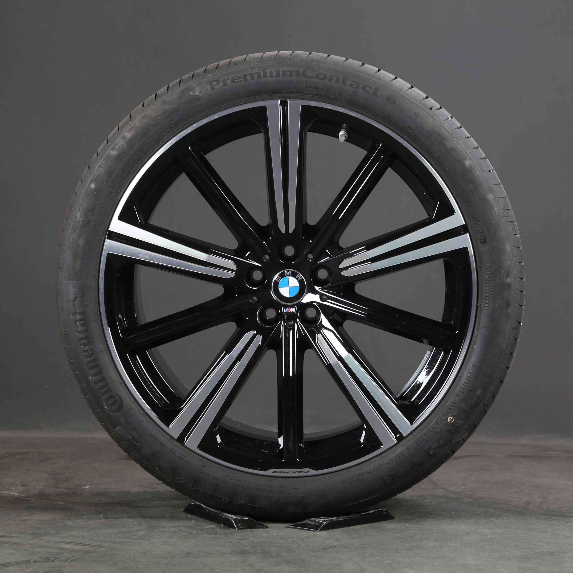 22 pouces roues d'été originales BMW X5 G05 X6 G06 M749 6883767 pneus d'été