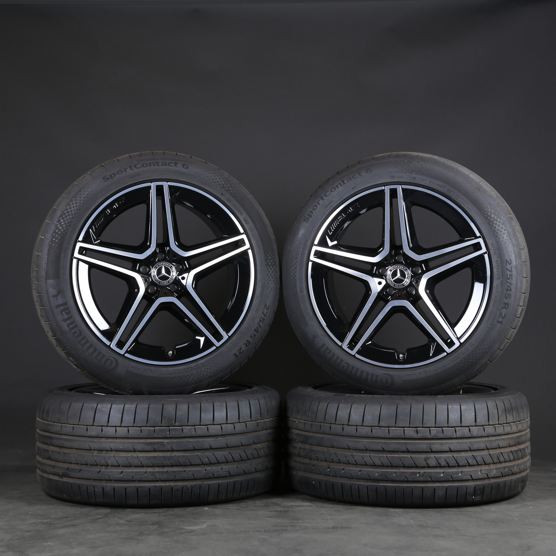 21 pouces roues d'été d'origine Mercedes GLS X167 W167 AMG A1674017300 jantes