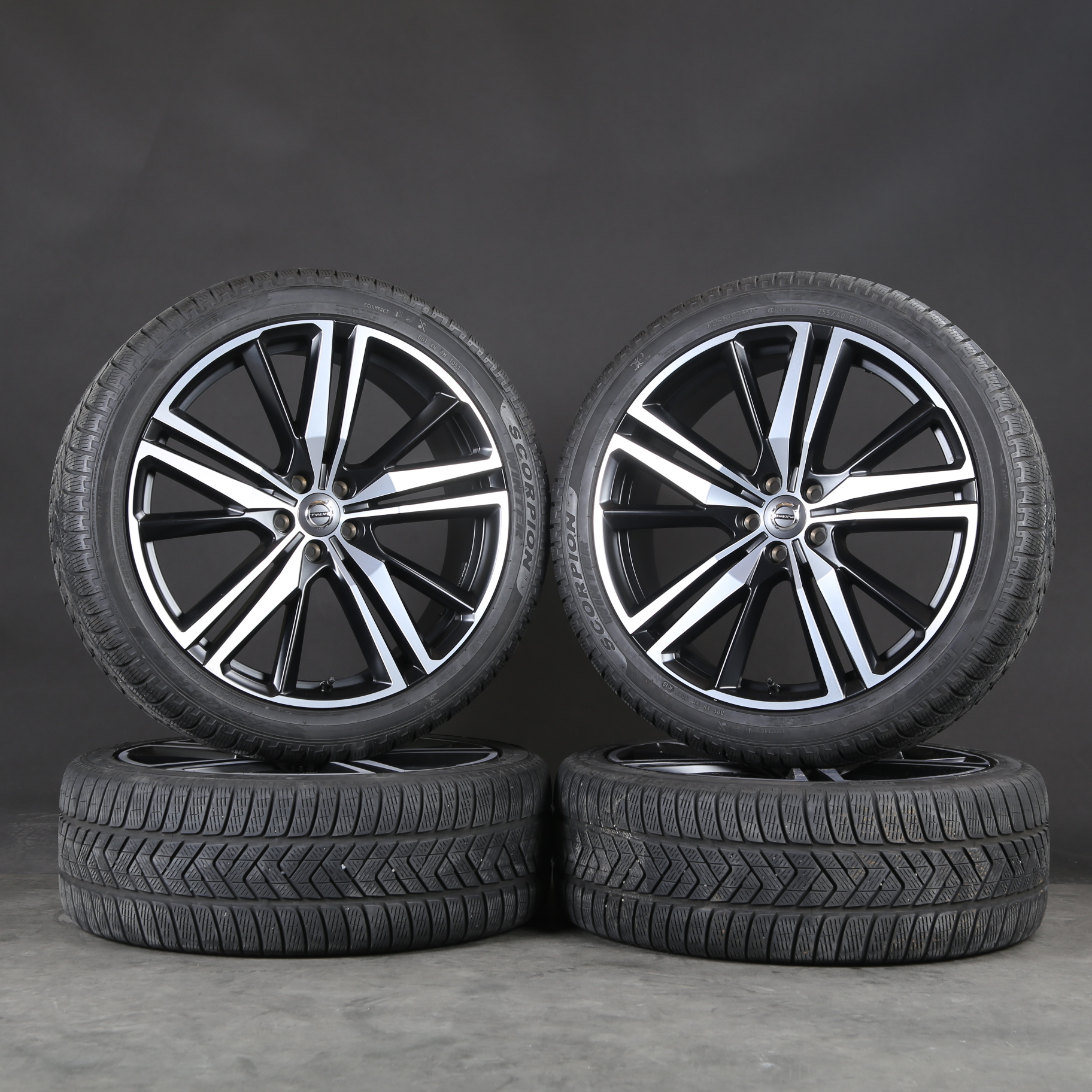 21 pouces roues d'hiver d'origine Volvo XC60 II 246 pneus d'hiver jantes Pirelli
