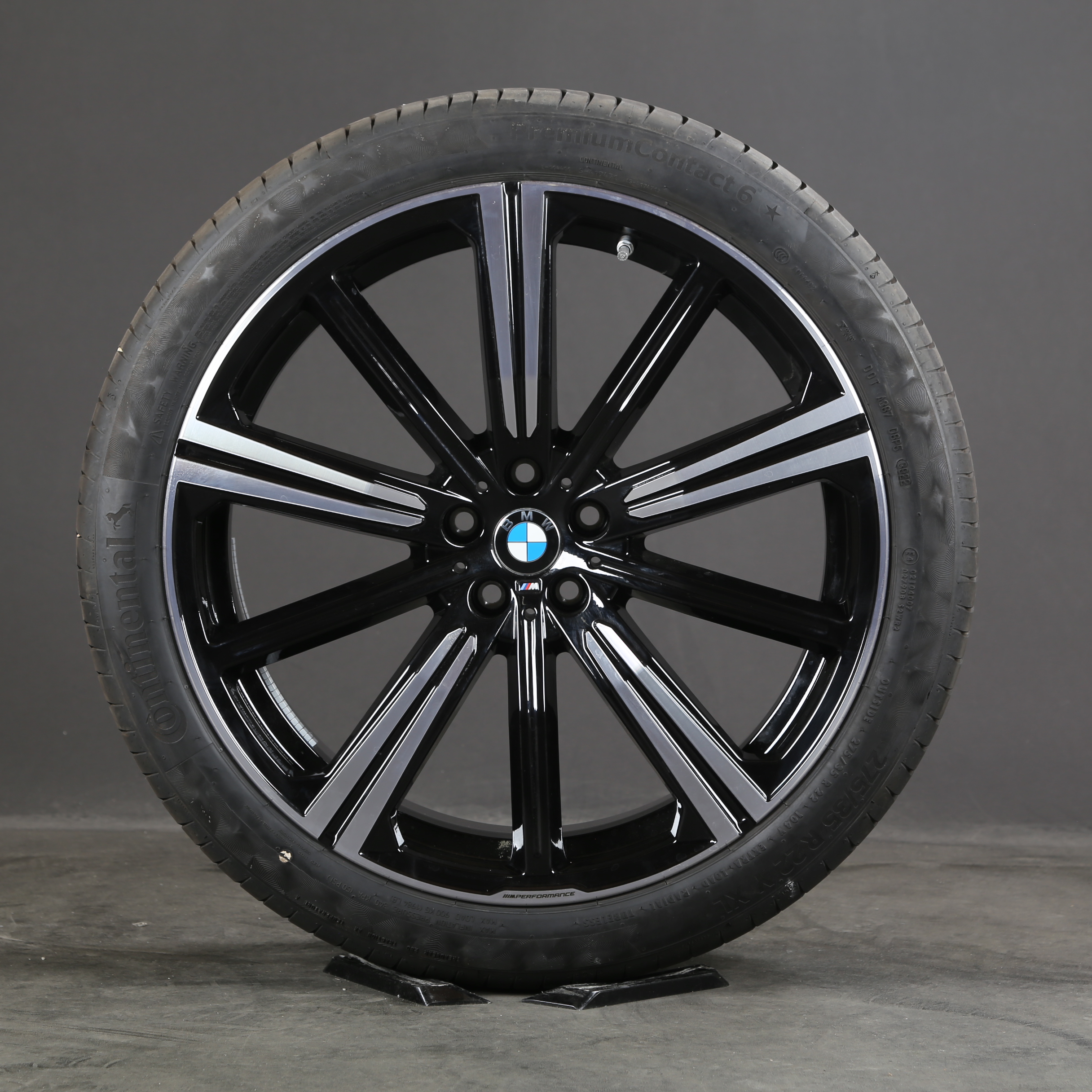 22 pouces roues d'été originales BMW X5 G05 X6 G06 M749 6883767 pneus d'été