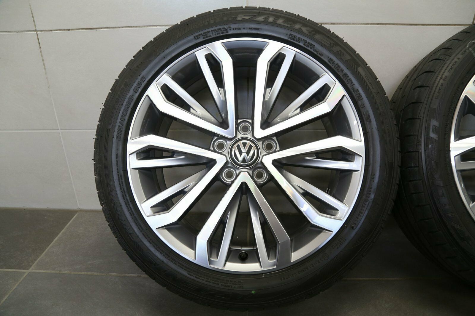 Original VW T-Roc A11 18 pouces roues d'été Montego Bay 2GA601025E Jantes